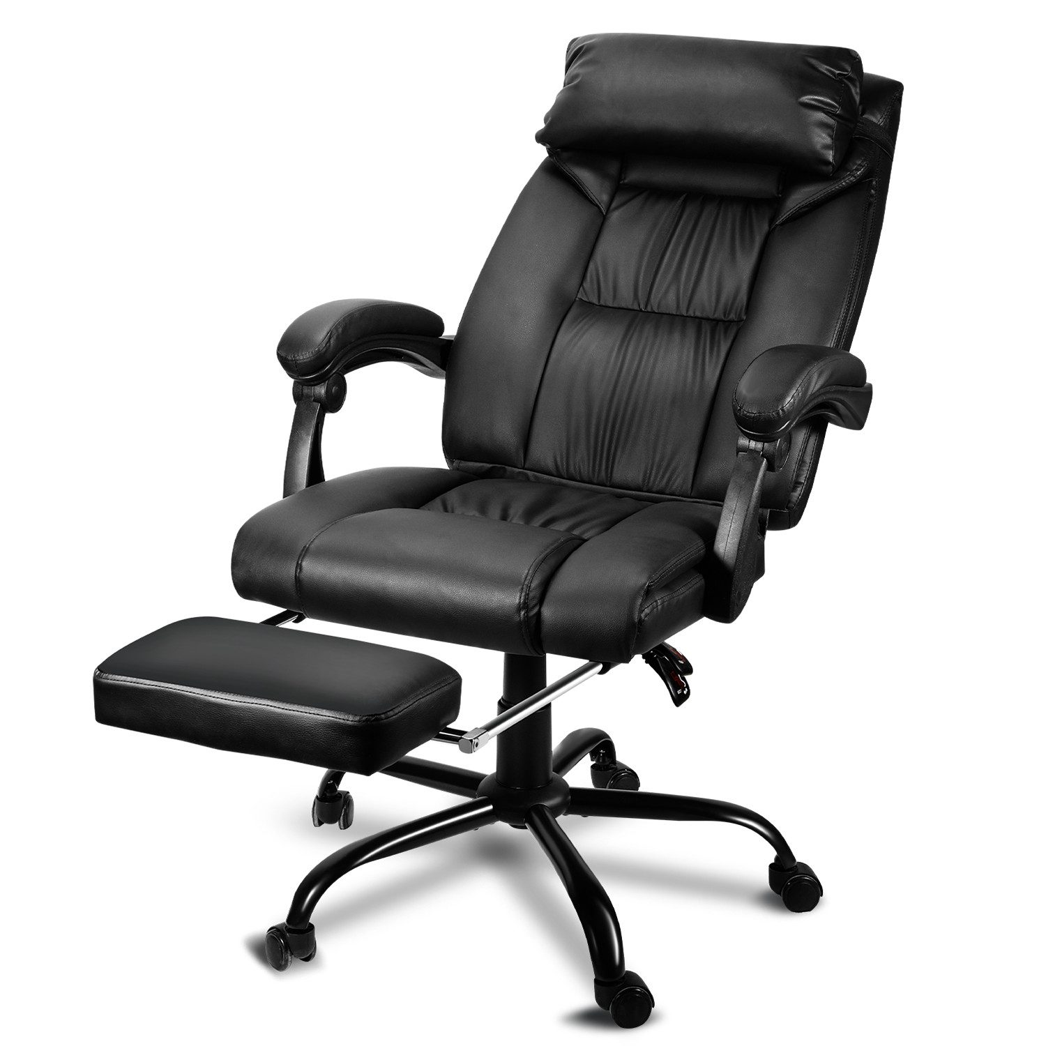 Randaco Bürostuhl gaming-stuhl Bürostuhl mit gepolsterten Armlehnen Kopfunterstützung