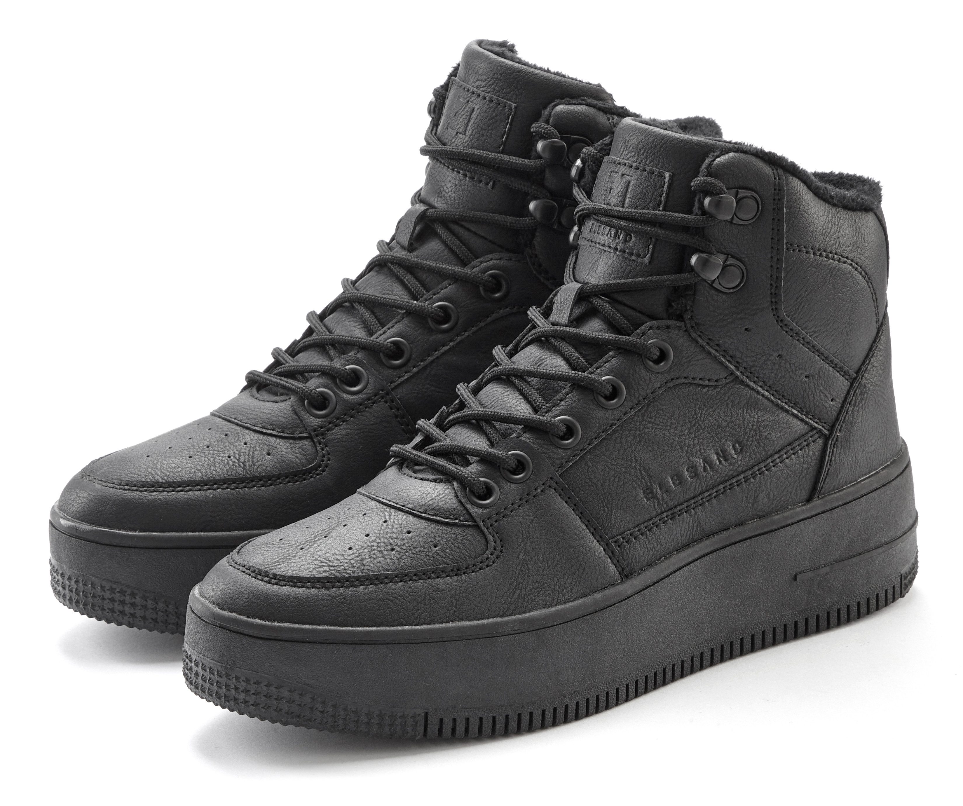 Elbsand Sneaker mit kuscheligem Warmfutter, Freizeitschuh, Halbschuh, High Top Sneaker