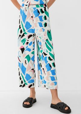 s.Oliver Stoffhose Regular: Culotte mit Allover-Print