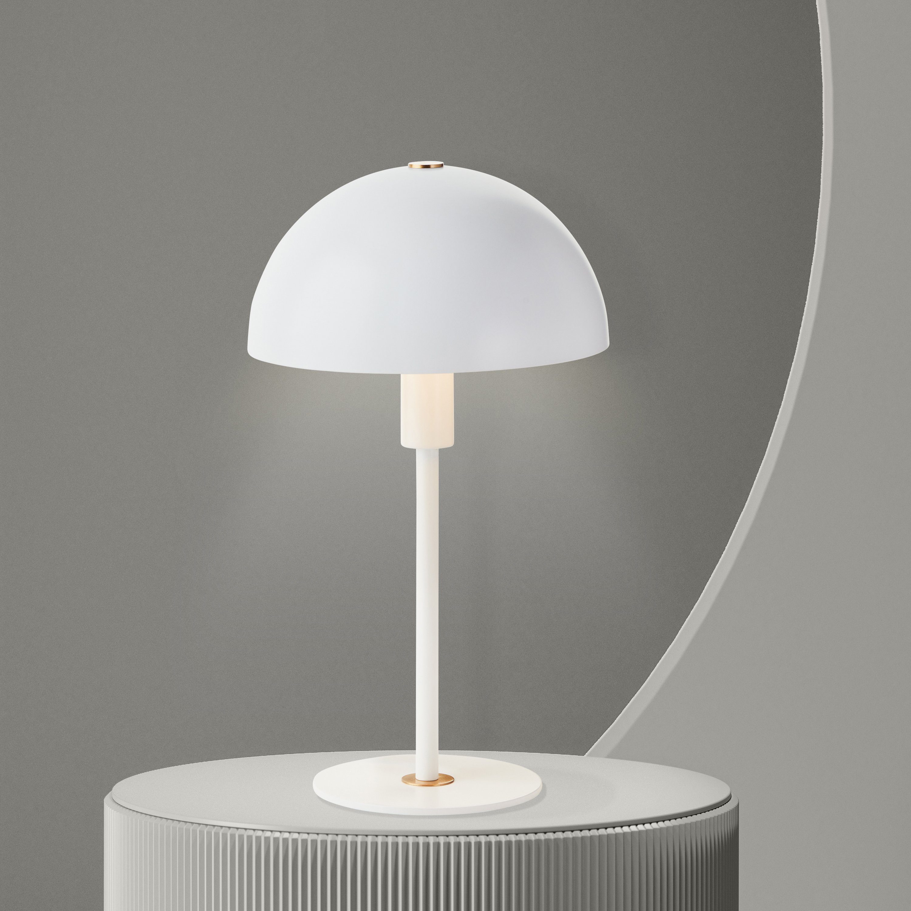 LeGer Home by Lena Gercke Tischleuchte Linnea, ohne Leuchtmittel, Pilzleuchte, Tischlampe Höhe 35,5 cm
