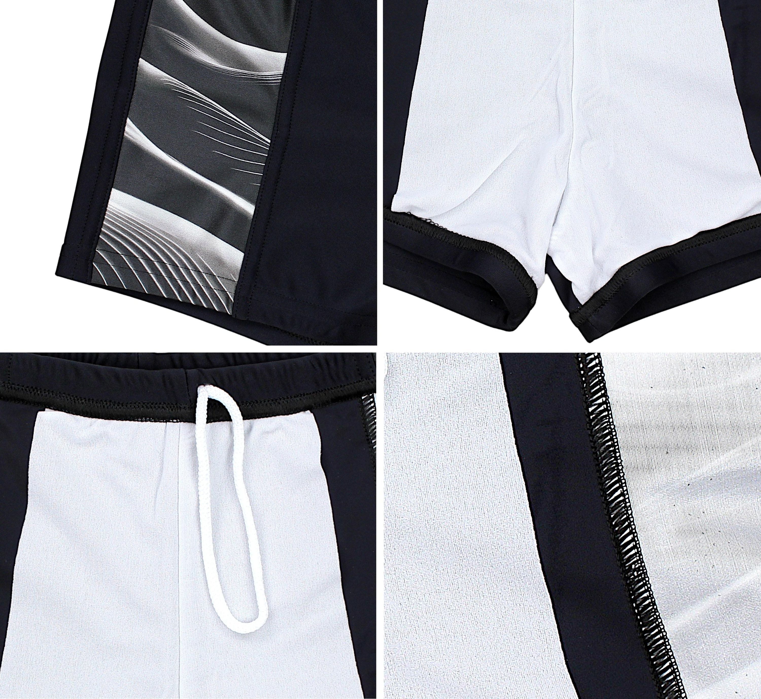Aquarti Badehose Aquarti Herren Badehose Kurz Sportlich Streifen – Bild 4 von 5