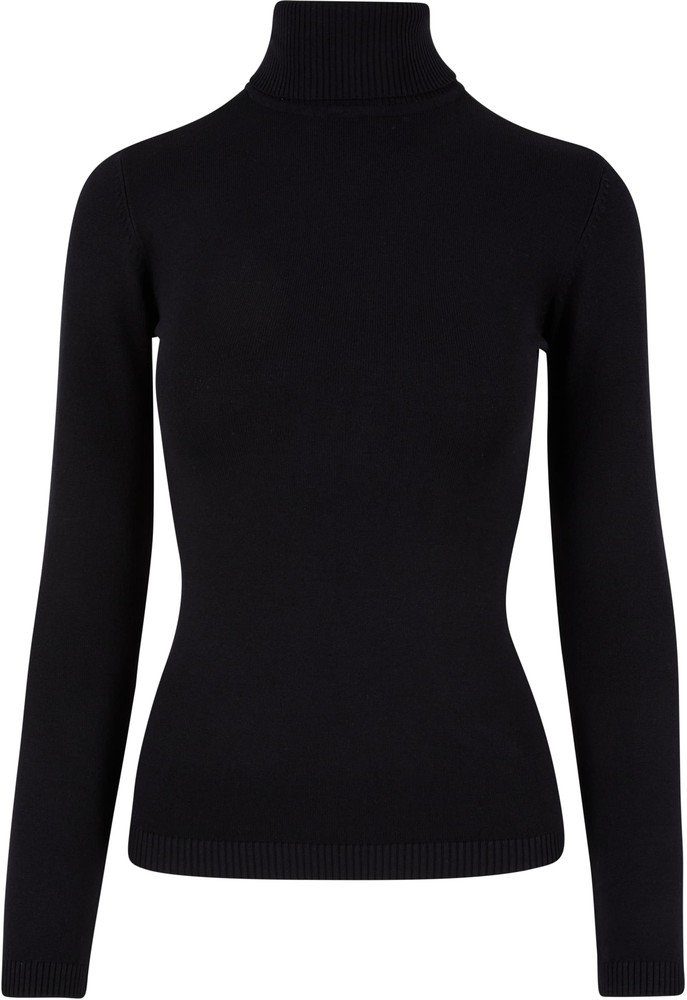 URBAN CLASSICS Rundhalspullover Ladies Knitted Turtleneck Sweater