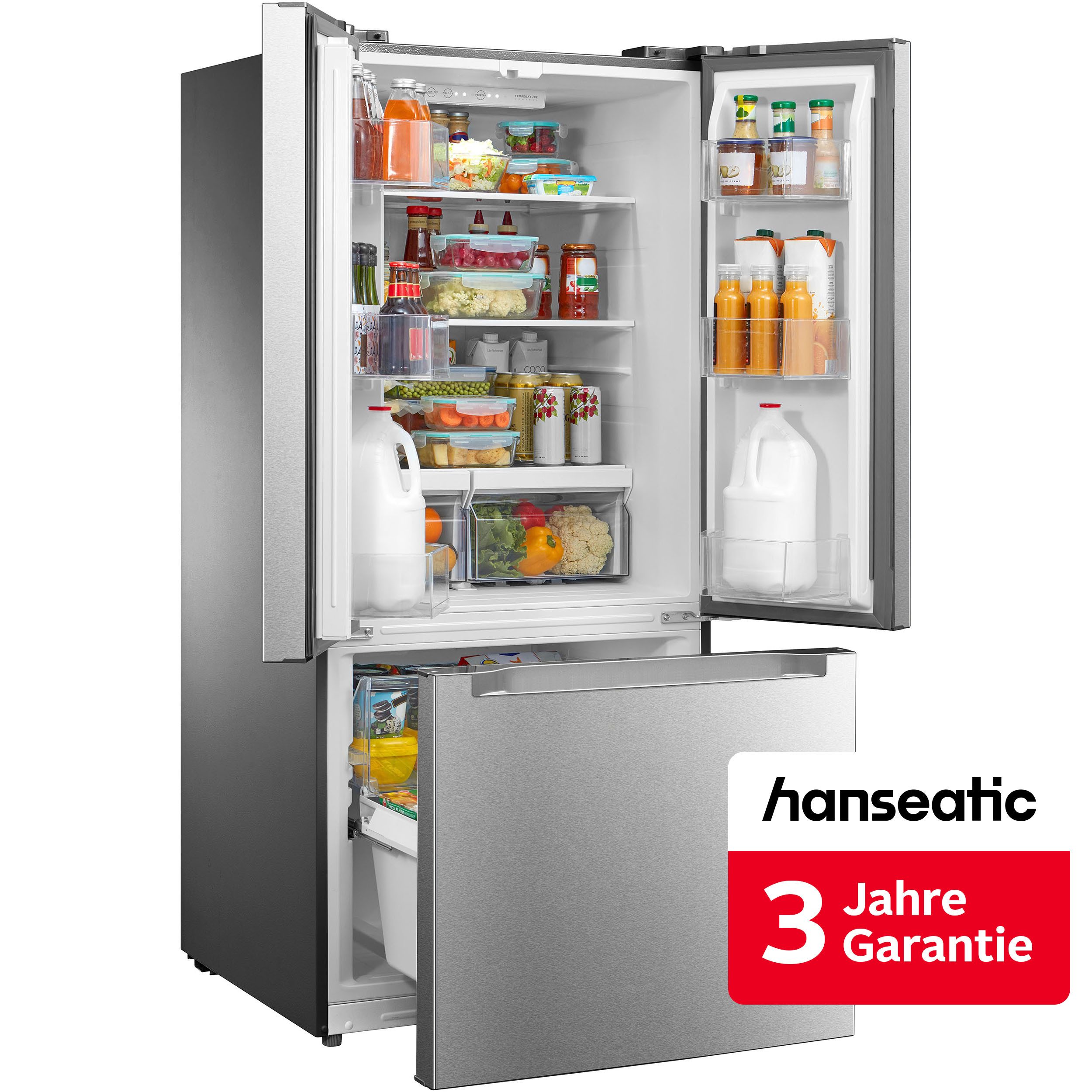 Hanseatic French Door HFD16975DI, 169,2 cm hoch, 75 cm breit, inkl. 3 Jahre Herstellergarantie