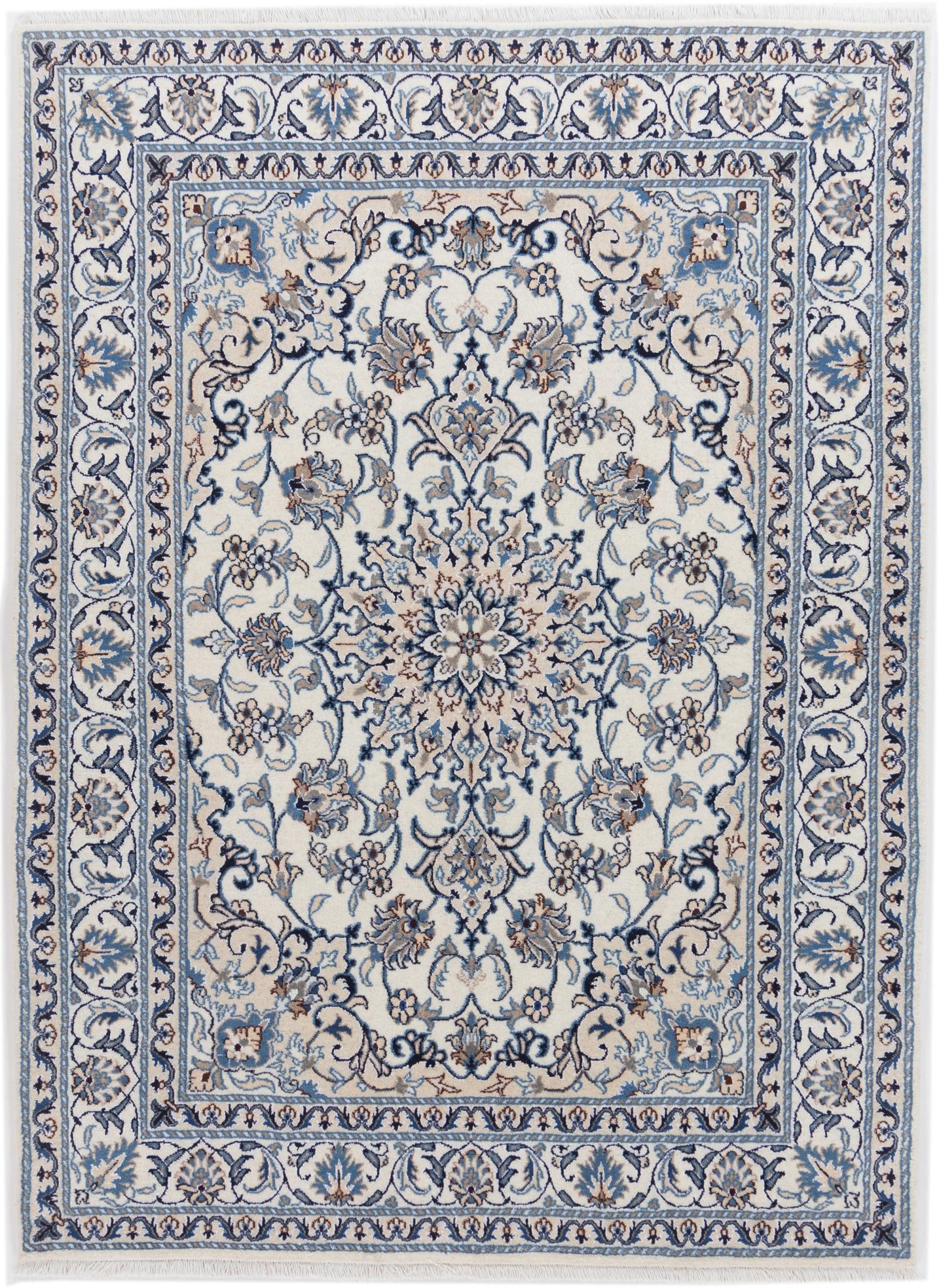 Nain Trading Orientteppich Nain 145x200 Handgeknüpfter Orientteppich / Perserteppich, rechteckig, Höhe: 12 mm