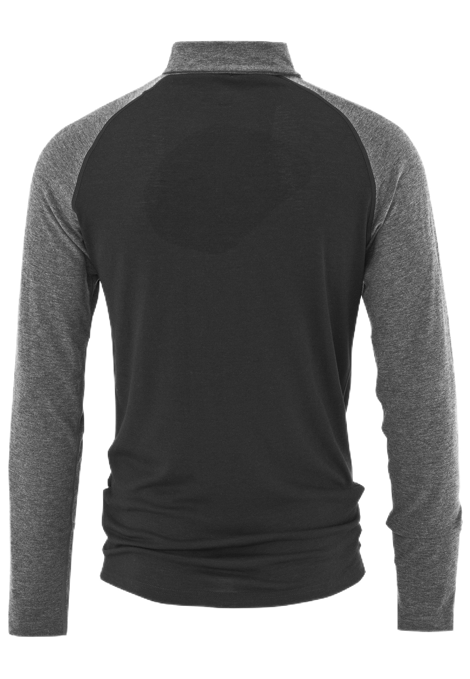 BULA Fleeceshirt mit verstellbarem Stehkragen