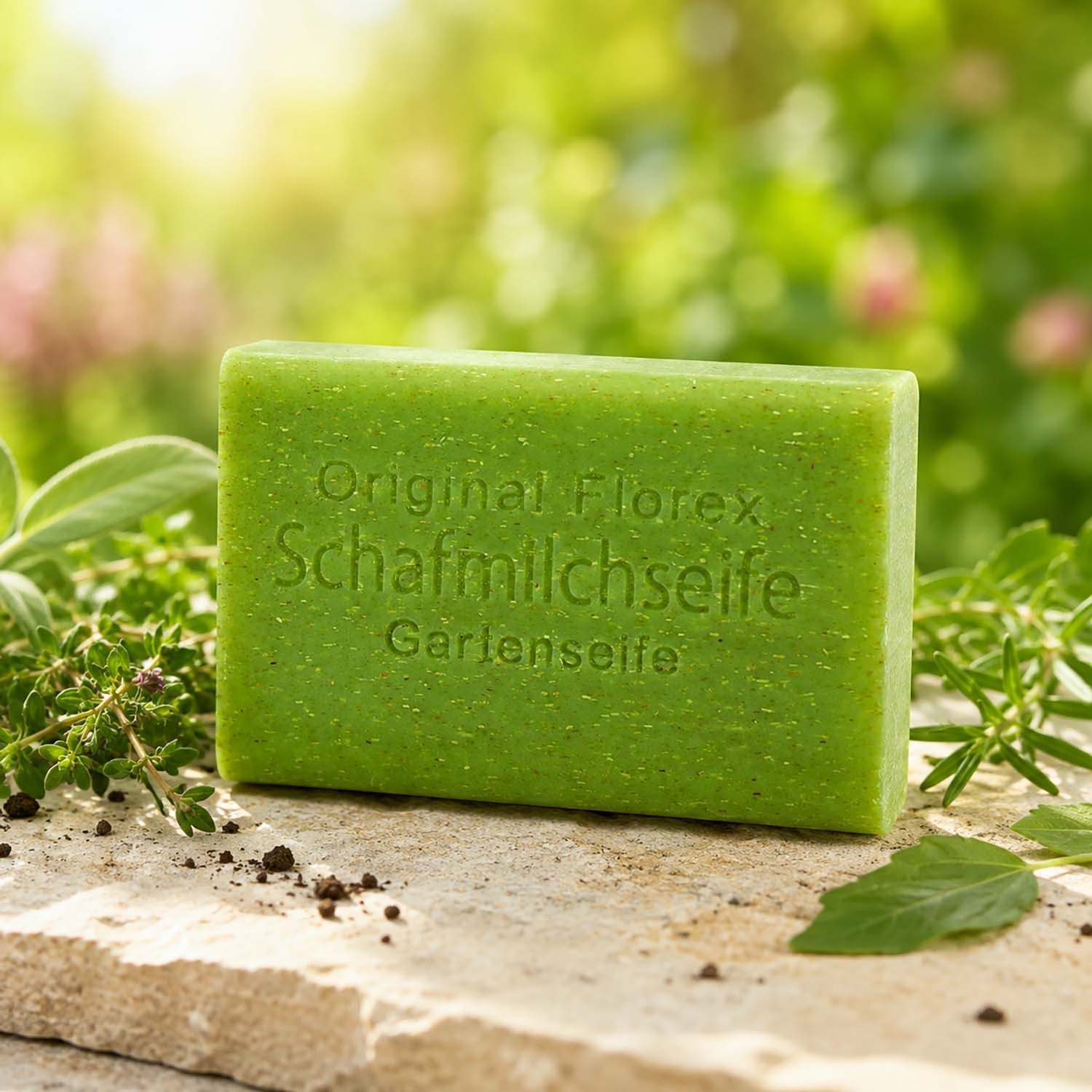 Gerlinde Hofer _ Florex GmbH Handseife Schafmilchseife 100g Gartenseife