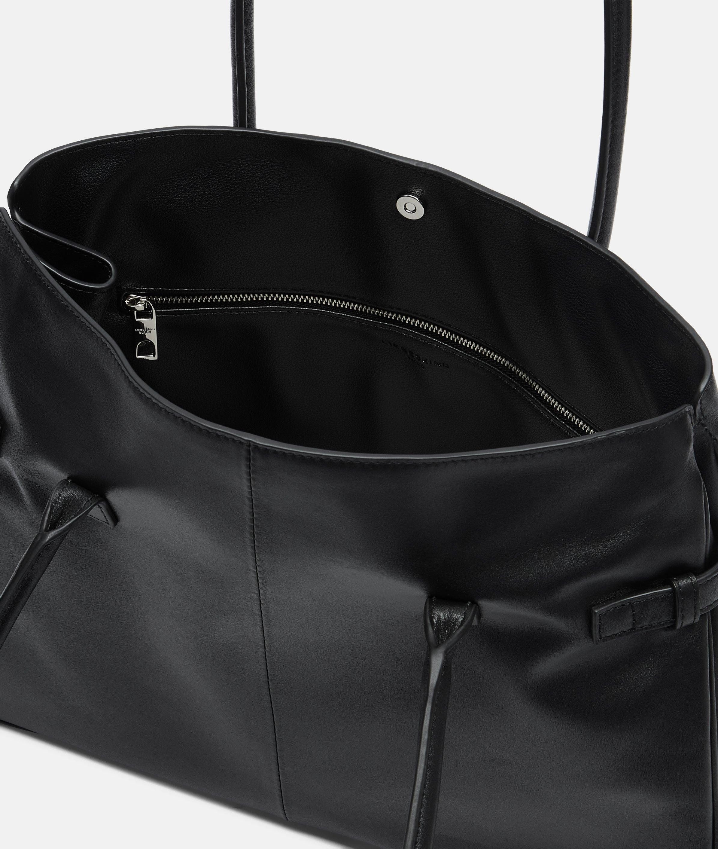 Liebeskind Berlin Schultertasche Nori Satchel L, Große Tasche aus weichem Kalbsleder