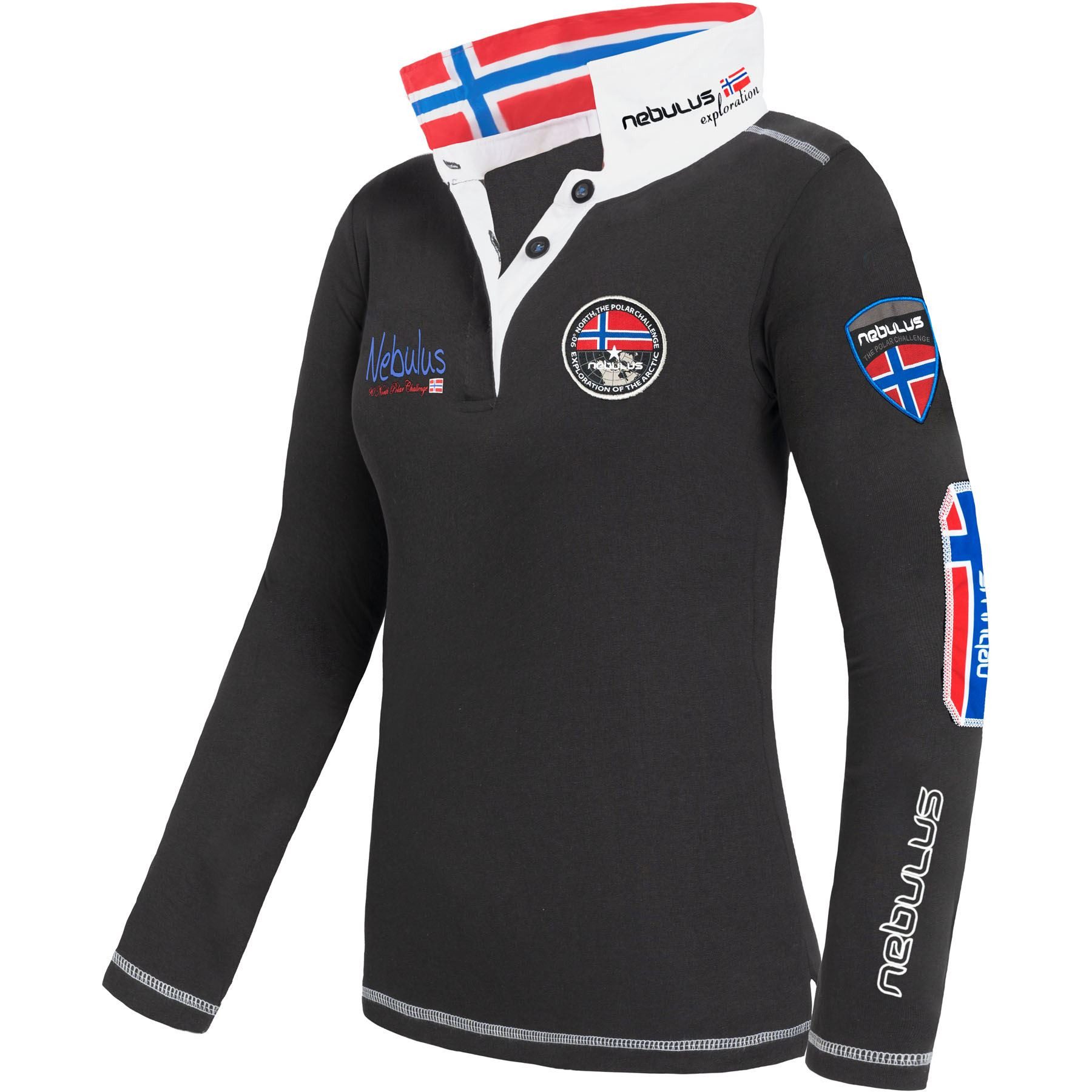 Nebulus Poloshirt BENTY, Q964 - Damen, schwarz, S/36