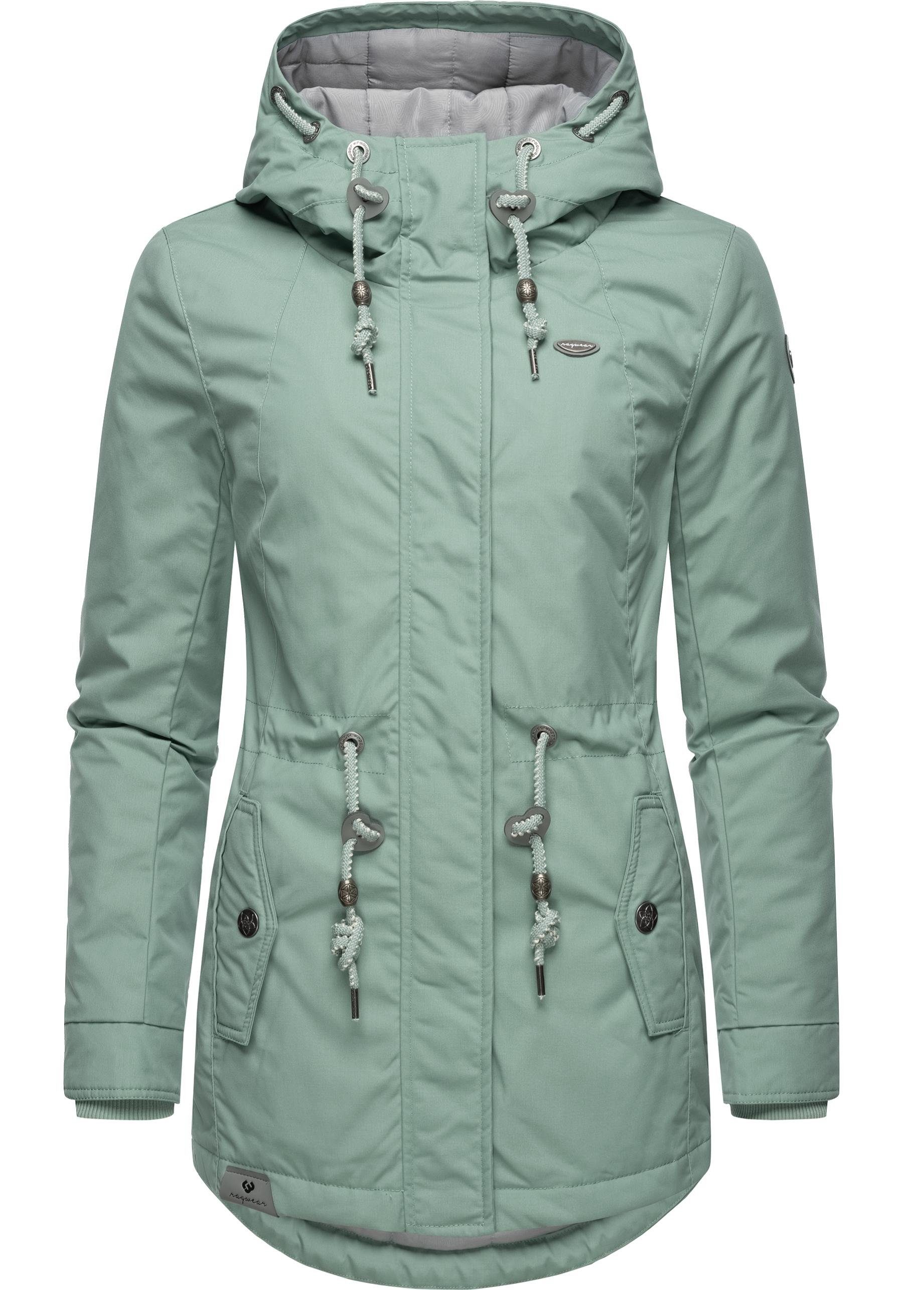 Ragwear Winterjacke Monadis Black Label stylischer Winterparka für die kalte Jahreszeit
