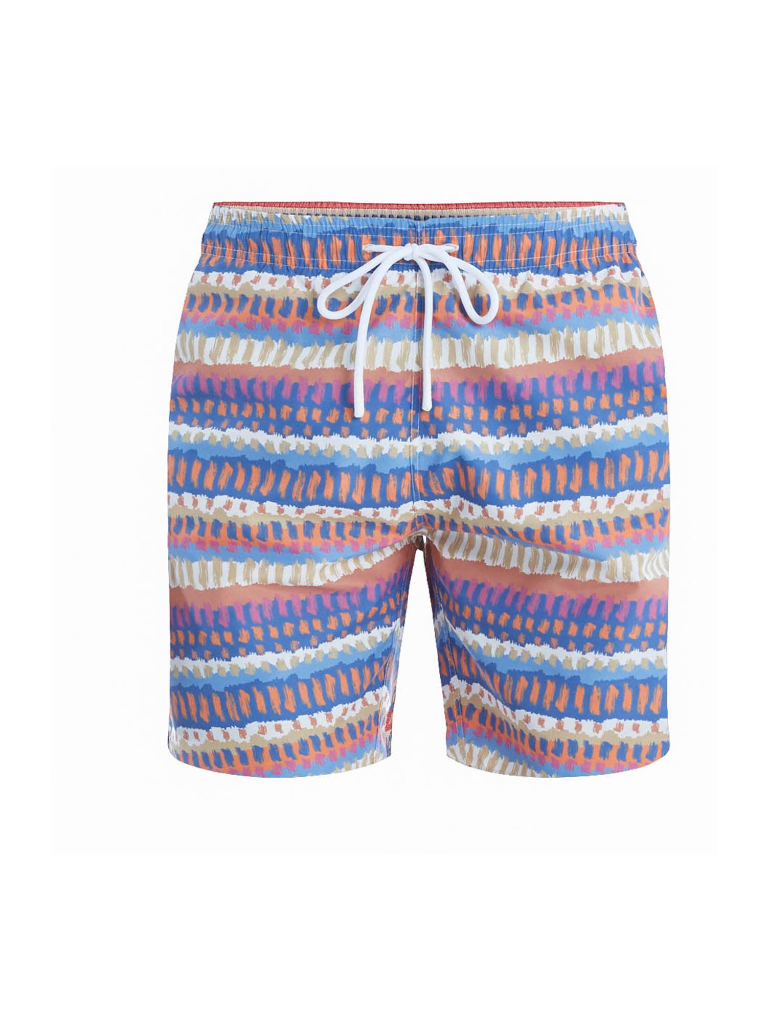 BlackSpade Badeshorts Short Print mit kurzem Bein locker geschnittene Schwimmhose