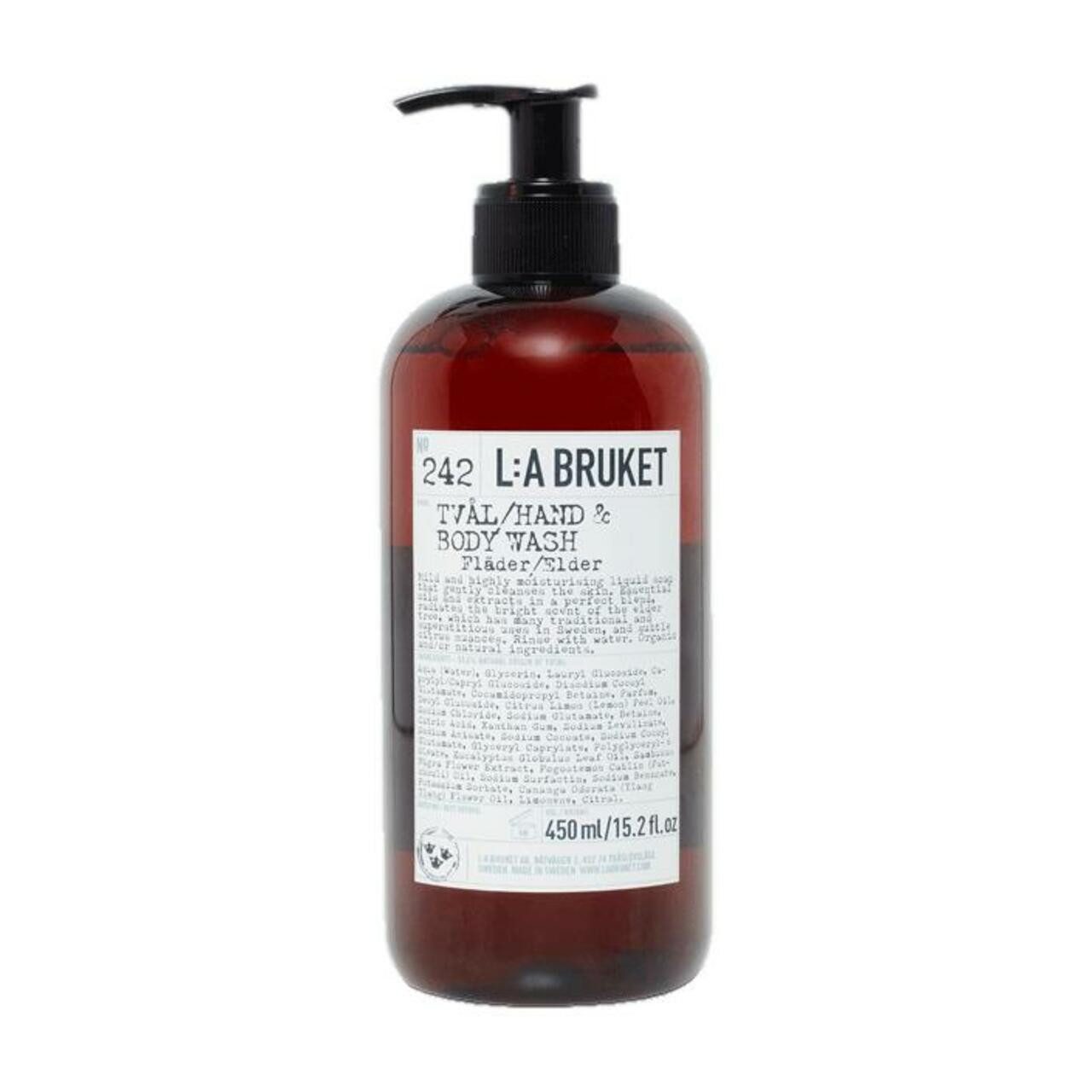 L:A BRUKET Duschgel 242 Hand & Body Wash Elder Cosmos Natural Certified