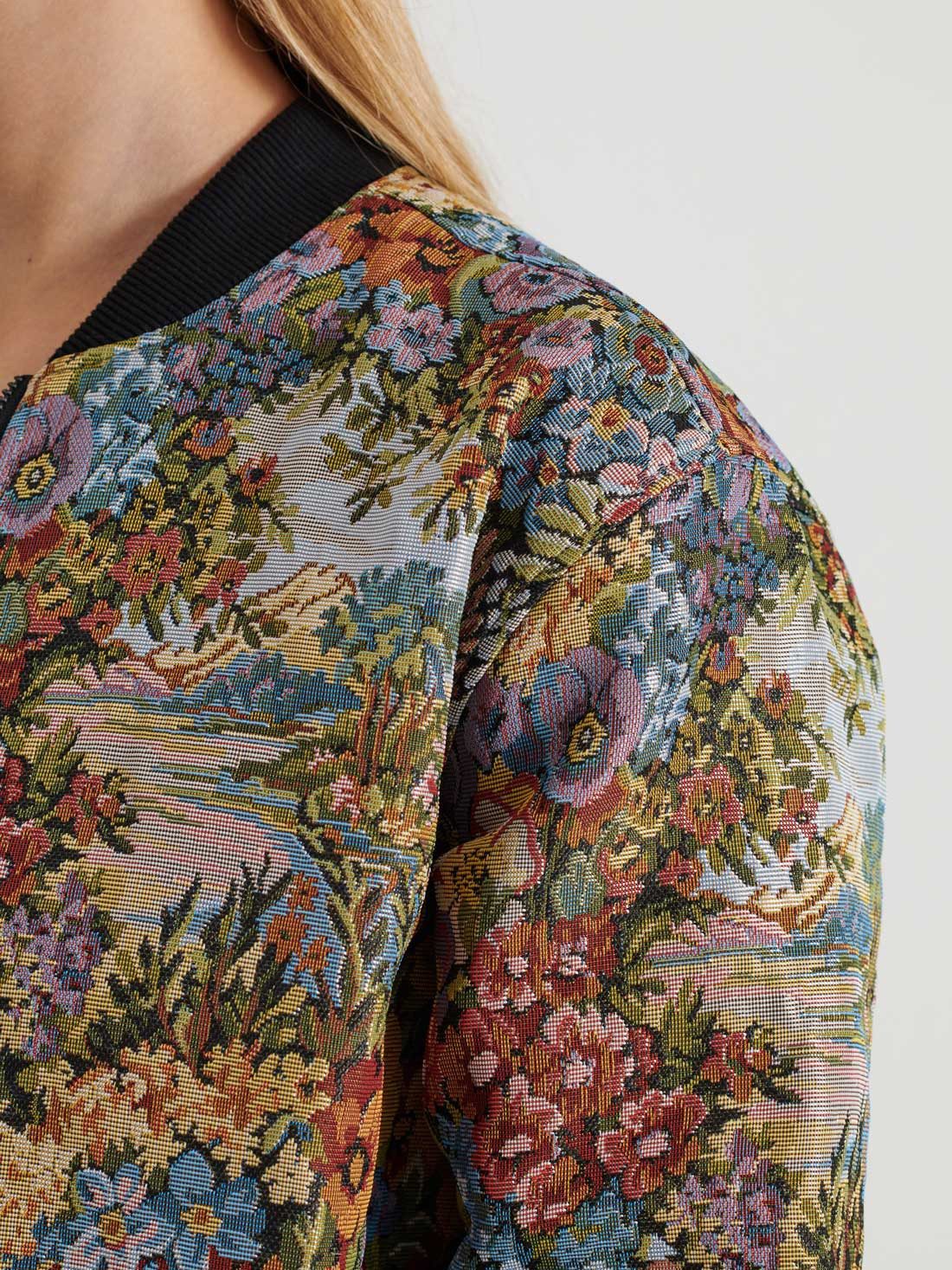 Yahmo Bomberjacke Berta Reversible Bomber Jacket Bouquet/Black