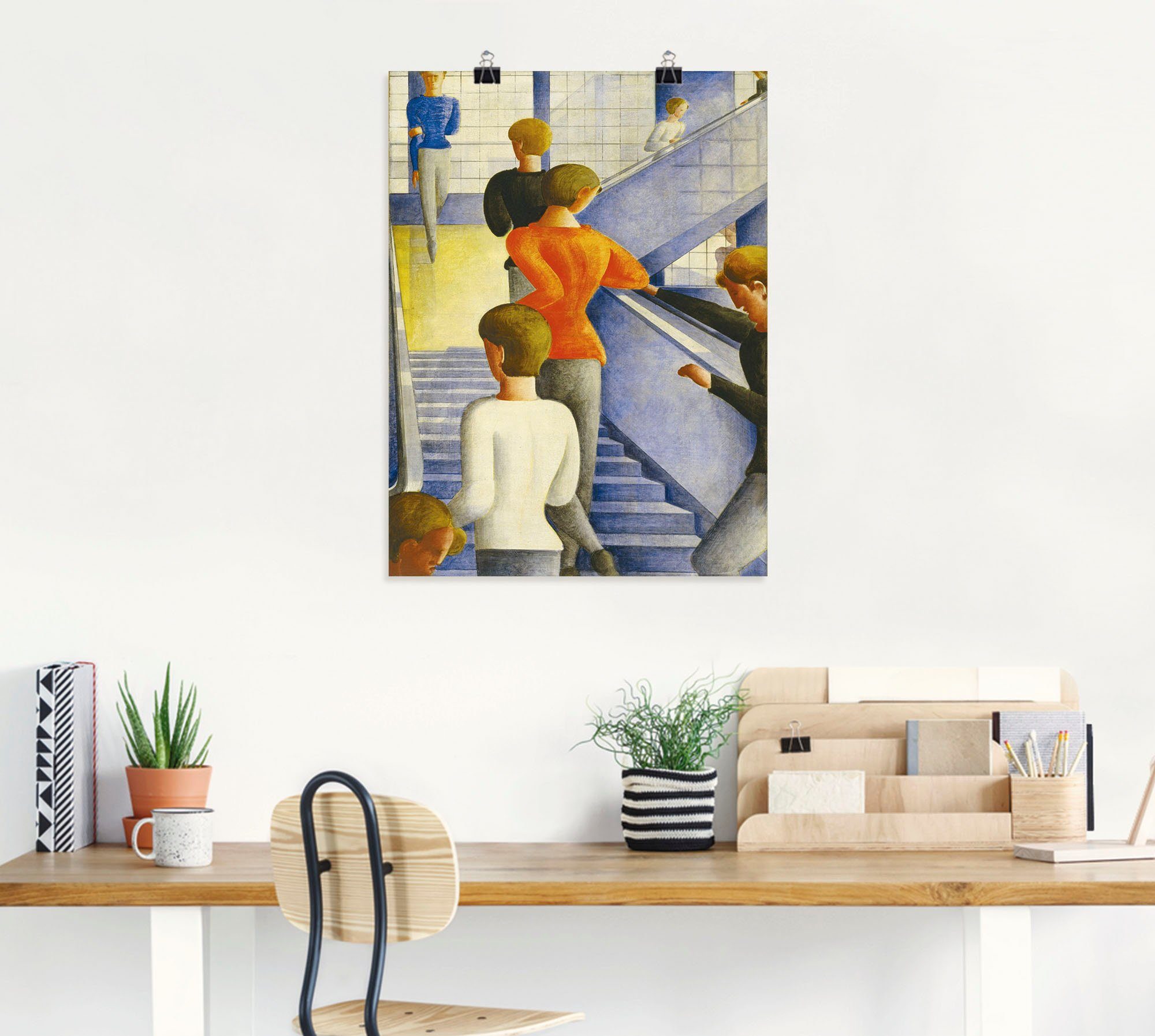 Artland Wandbild oder versch. 1932, Gruppen & Poster in Größen (1 Alubild, Wandaufkleber Leinwandbild, Bauhaustreppe. Familien St), als