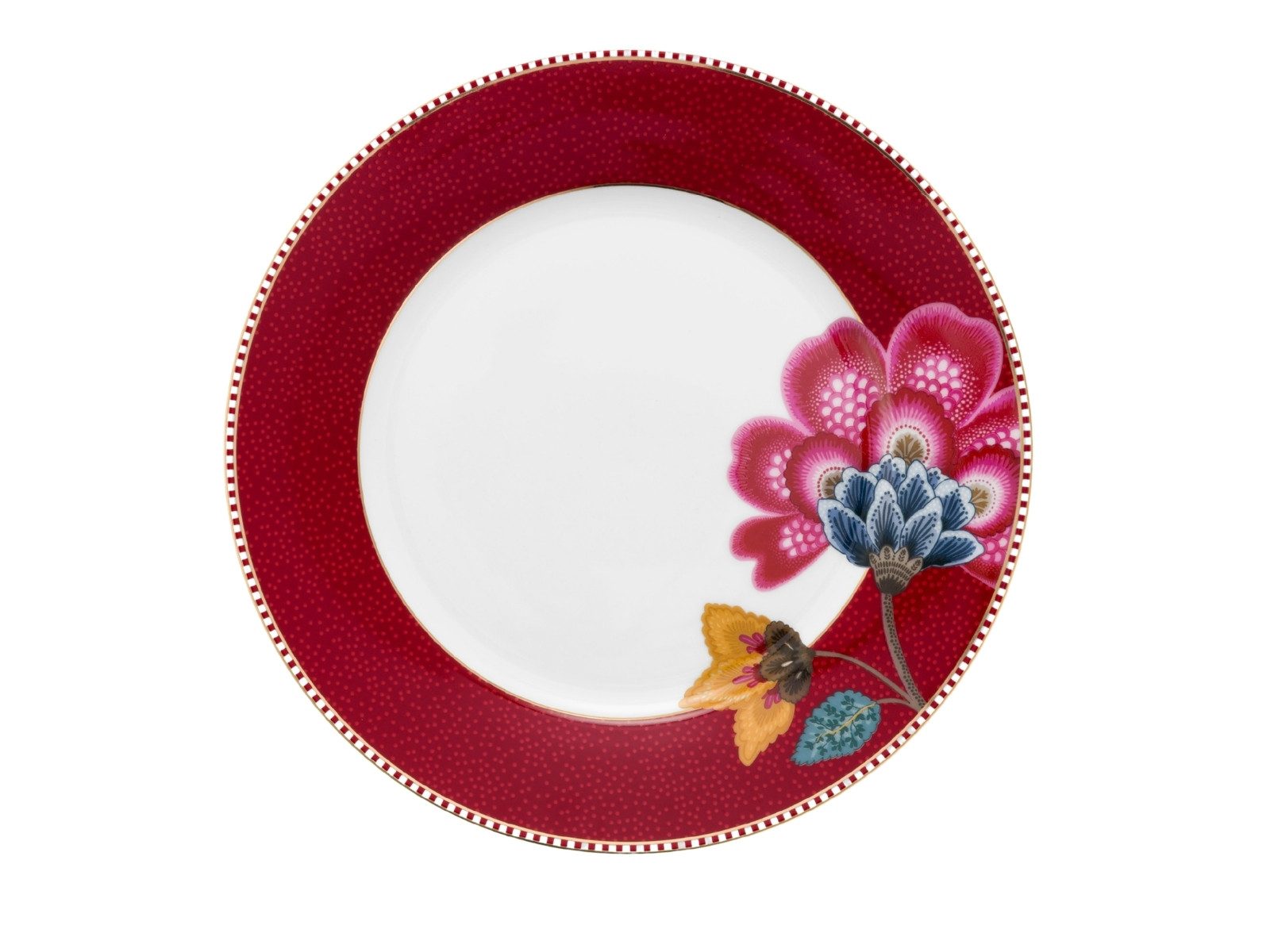 PiP Studio Teller Blooming Tales Dark Red Teller 21cm