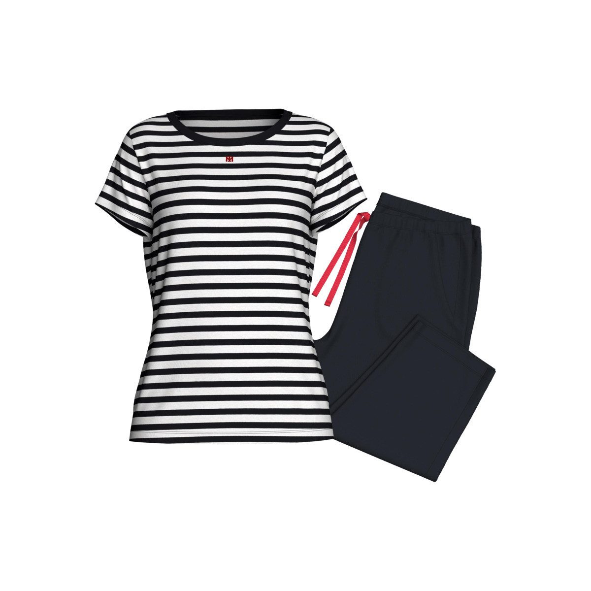 IMPETUS Pyjama IM8561P5600 Damen Schlafanzug, Zweiteiler, Nachtwäsche, Nachtgewand, Nachtzeug