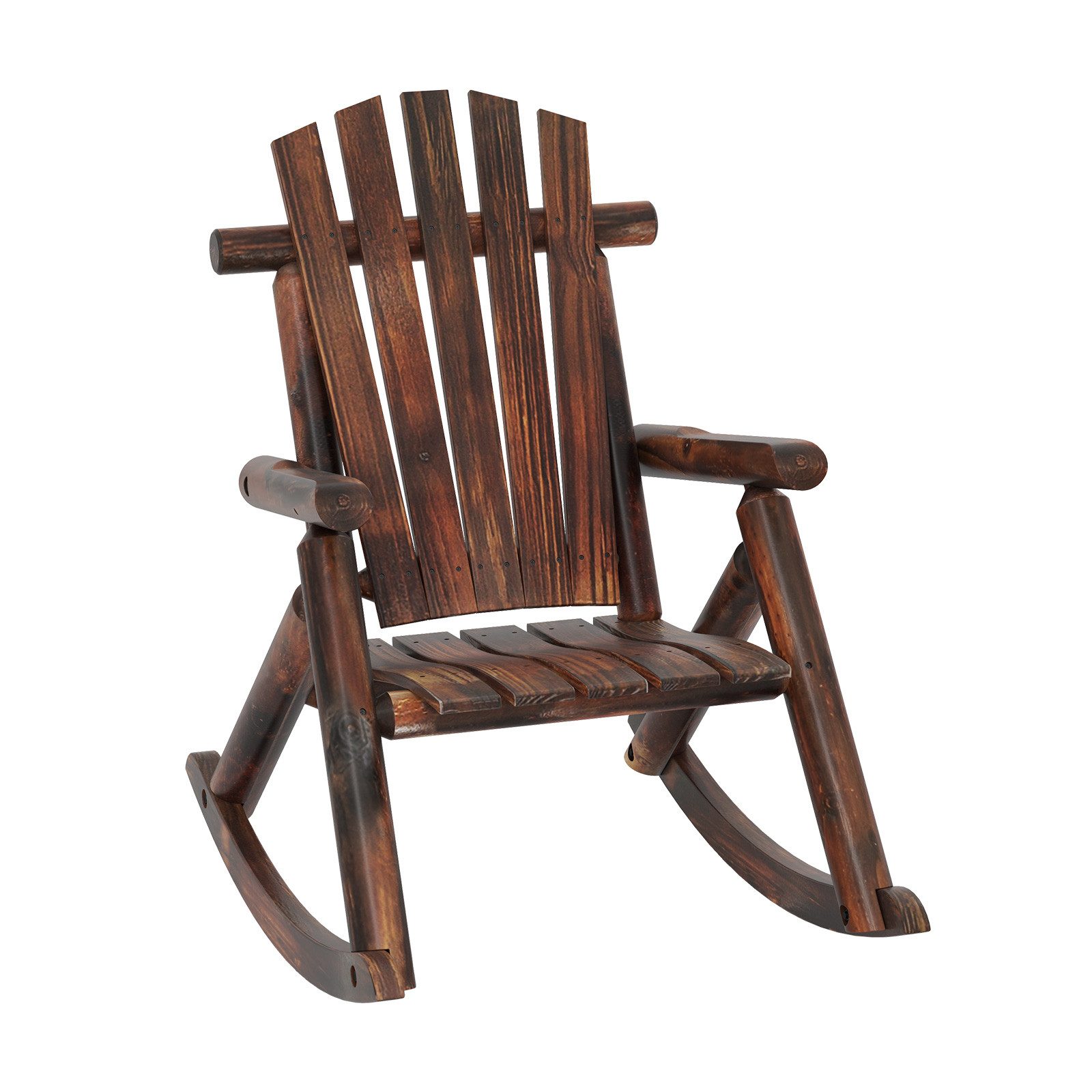 COSTWAY Gartenstuhl, Adirondack, Schaukelstuhl bis 150kg belastbar