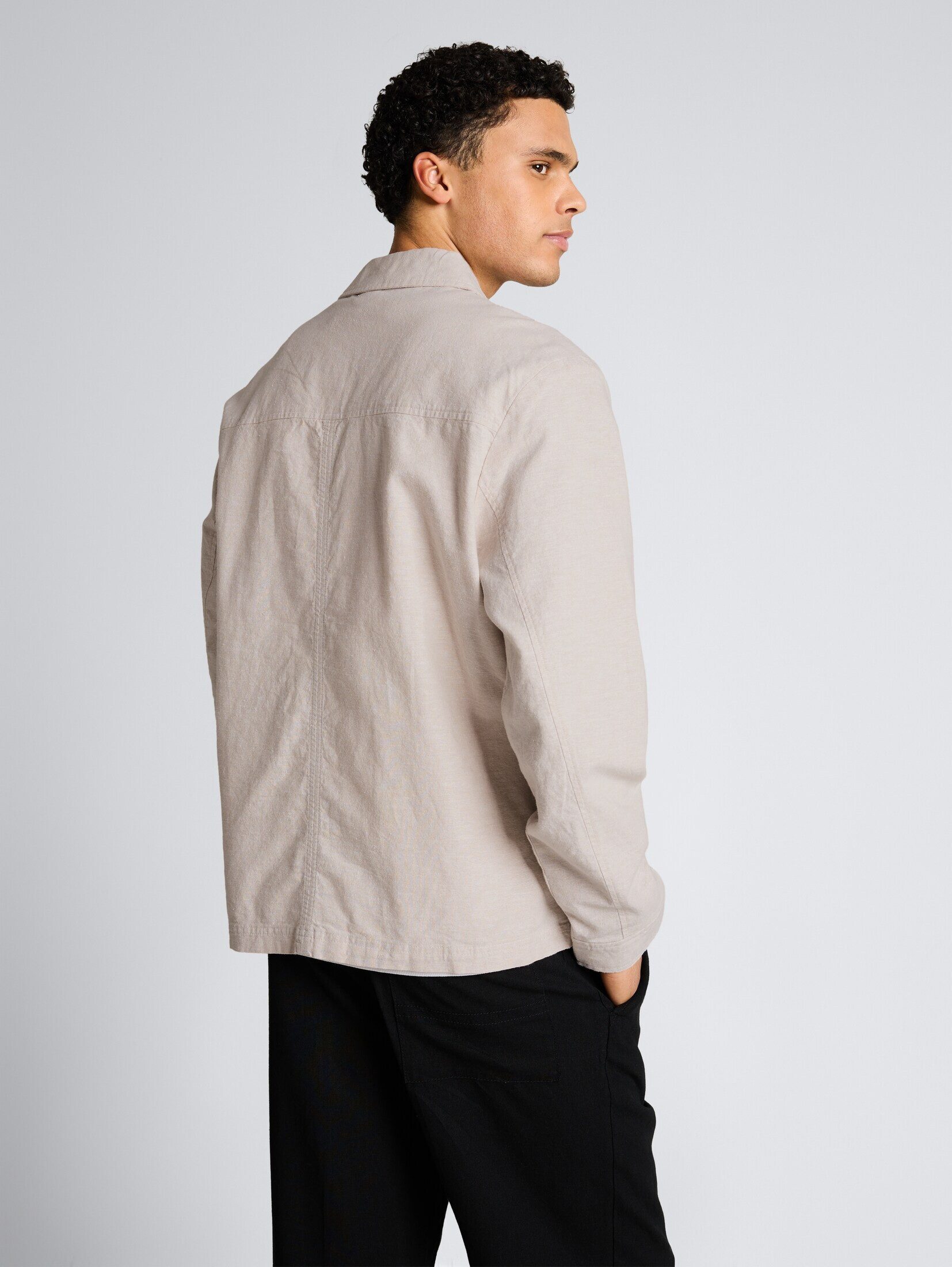 TOM TAILOR Outdoorjacke Jacken Hemdjacke mit Leinenanteil