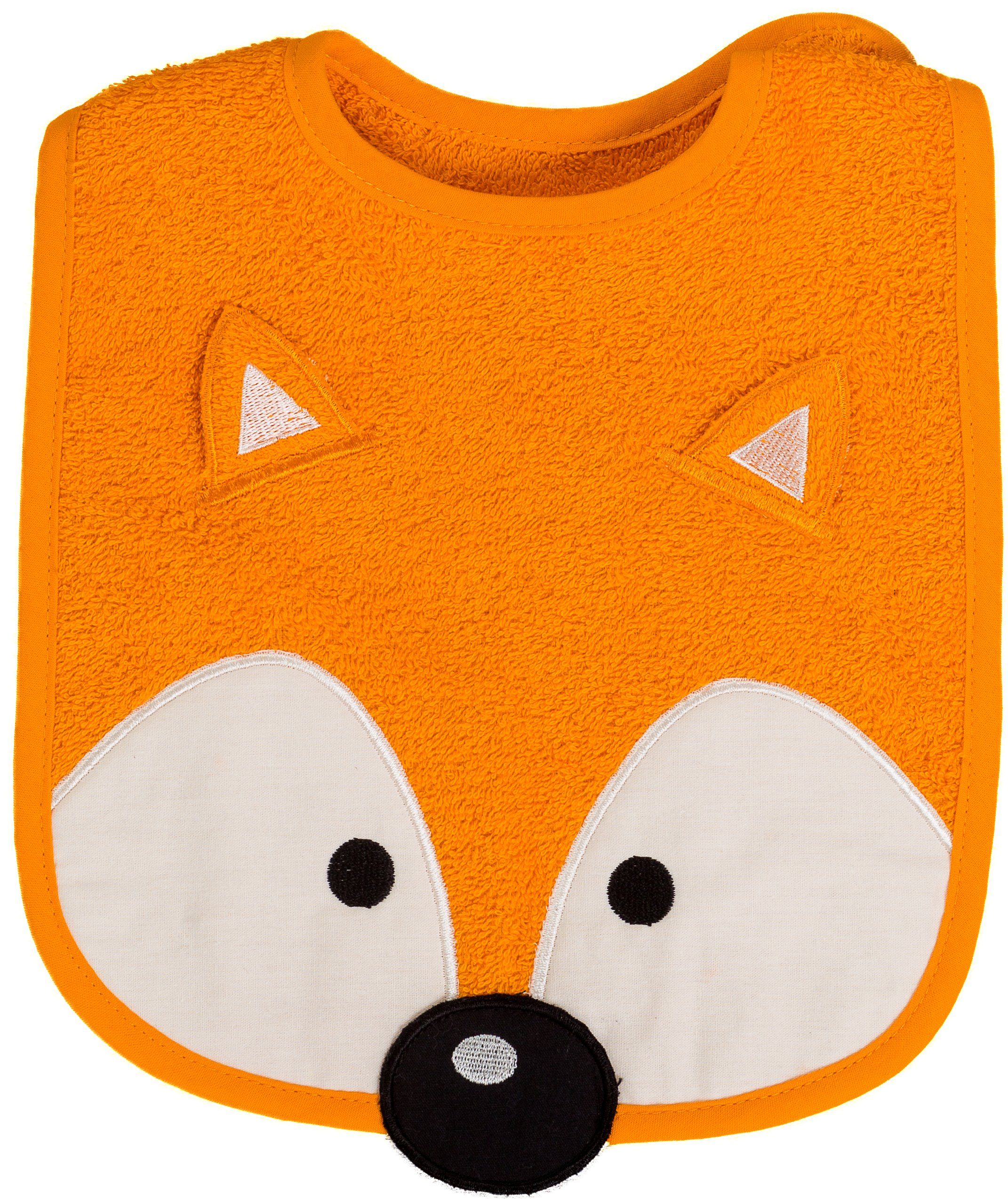 Smithy Lätzchen Babylatz Fuchs mit Öhrchen, (1-St), made in Europe