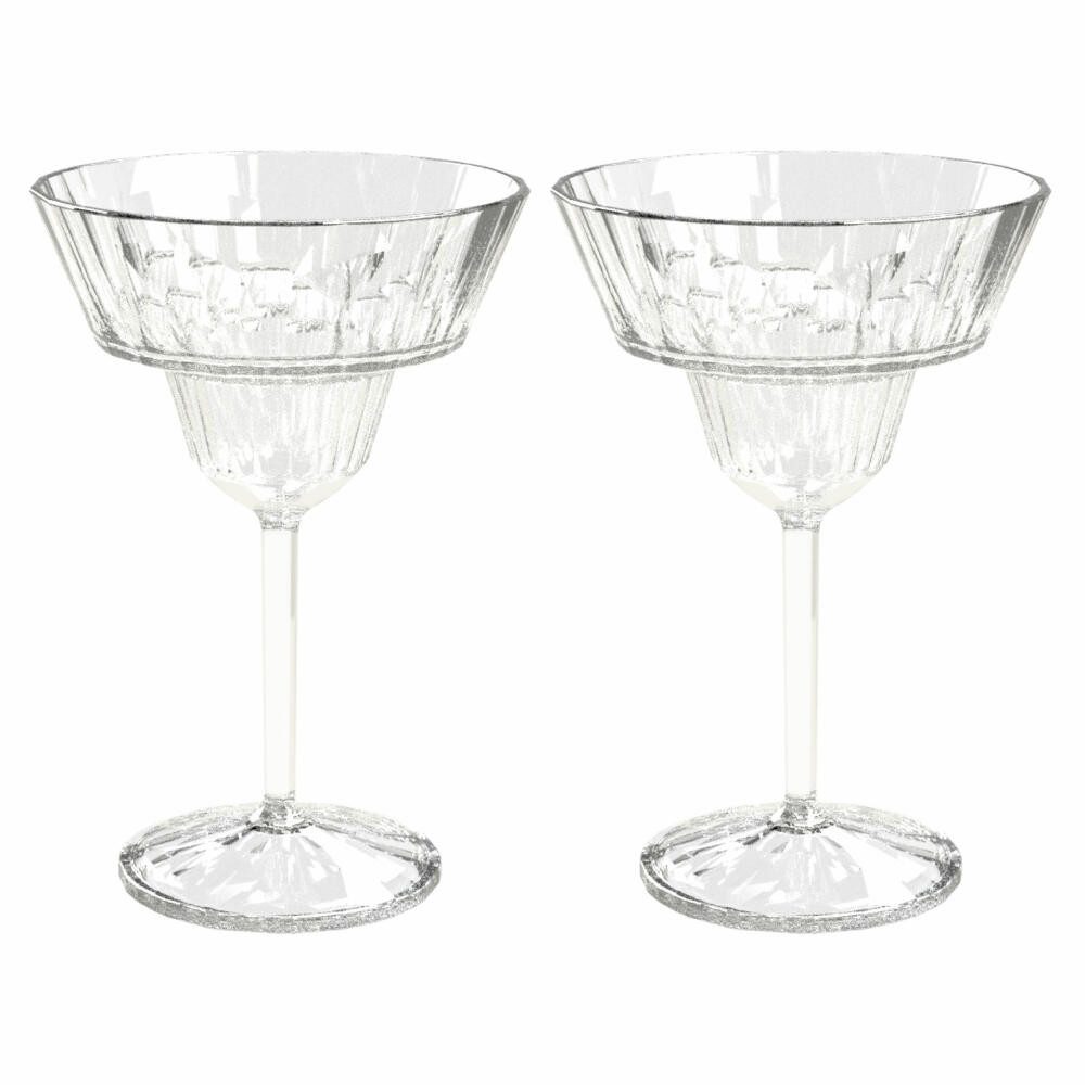 KOZIOL Cocktailglas Superglas Club No. 16 2er Set Crystal Clear, Superglas (Kunststoff)