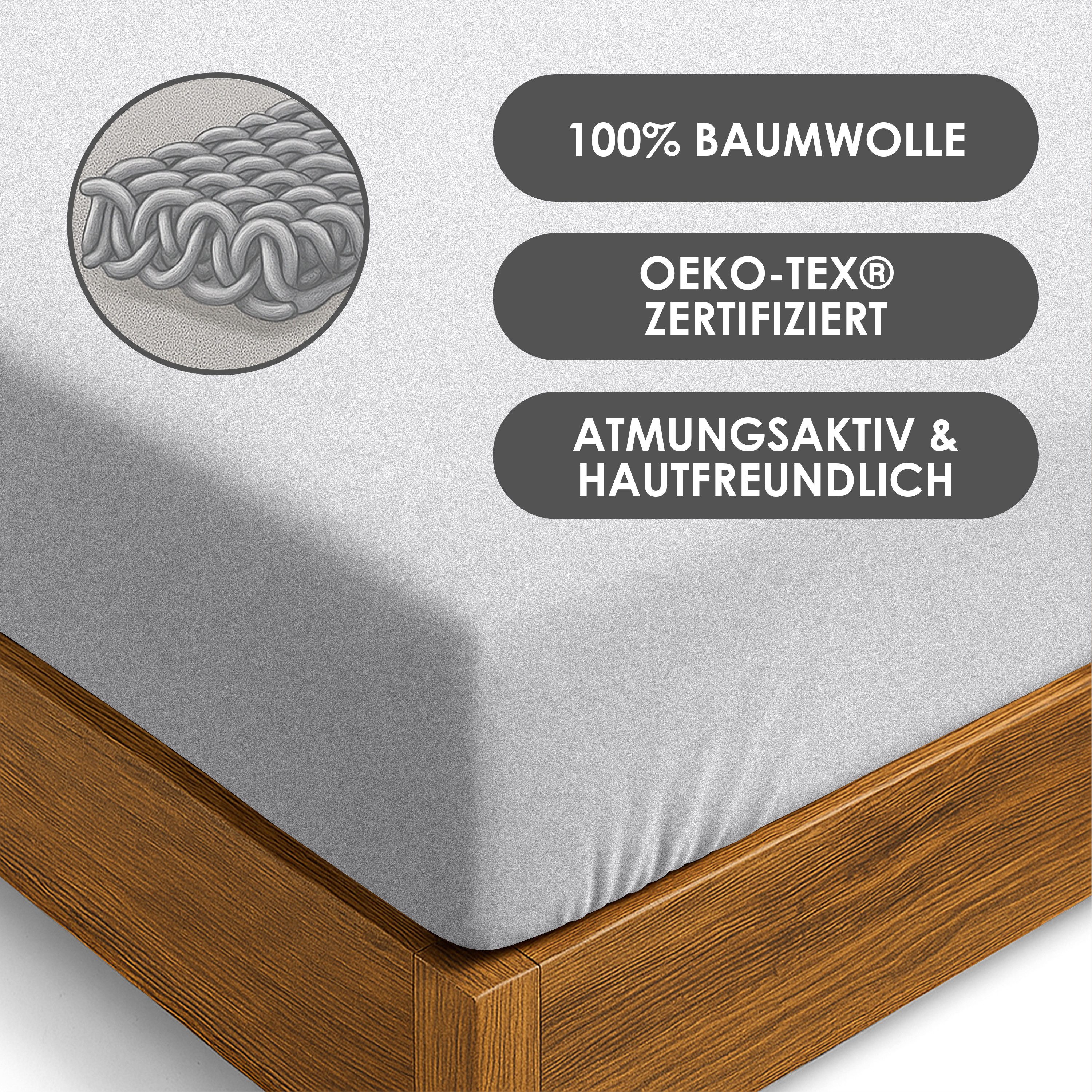 Strauss Home Spannbettlaken Premium, Gummizug: Rundumgummi, 150gr/m2 Premiu günstig online kaufen