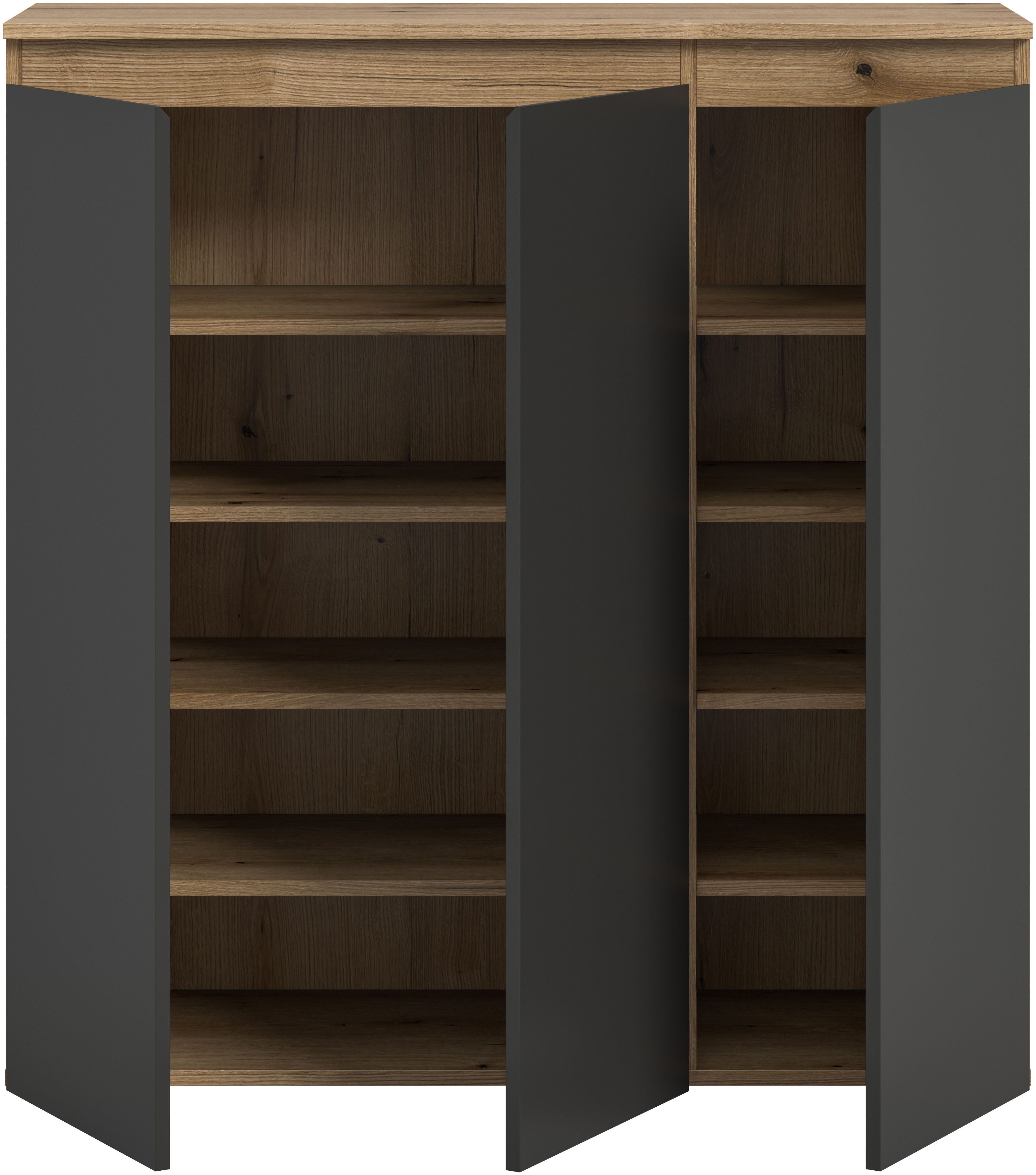 Home affaire Mehrzweckschrank CIPELA, 105x111 cm, viel Stauraum, variable Einlegeböden, universal (1-St., in vielen verschiedenen Trendfarben verfügbar) Schuhsc – Bild 4 von 5