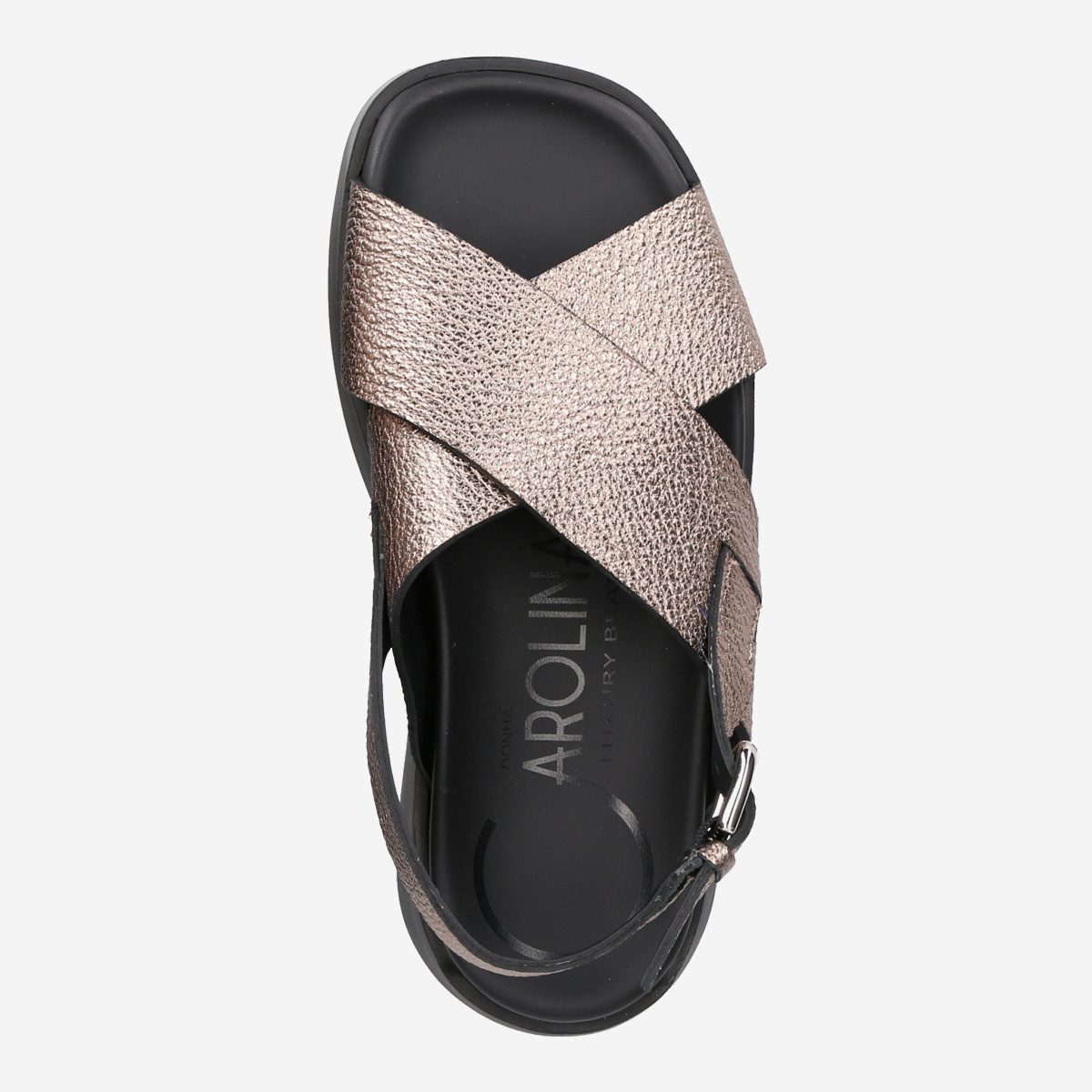 Donna Carolina Donna Carolina 47.127.098-003, Sandaletten, Braun,metallik, Damen Sandalette