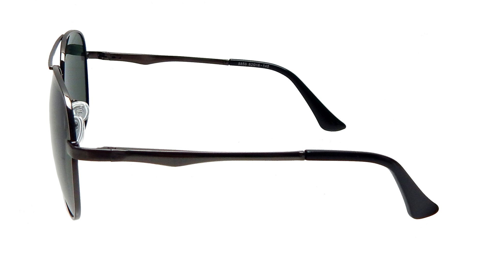 Damen Sonnenbrille schwarz oder grün gold Gläser rechteckig - Ella Jonte