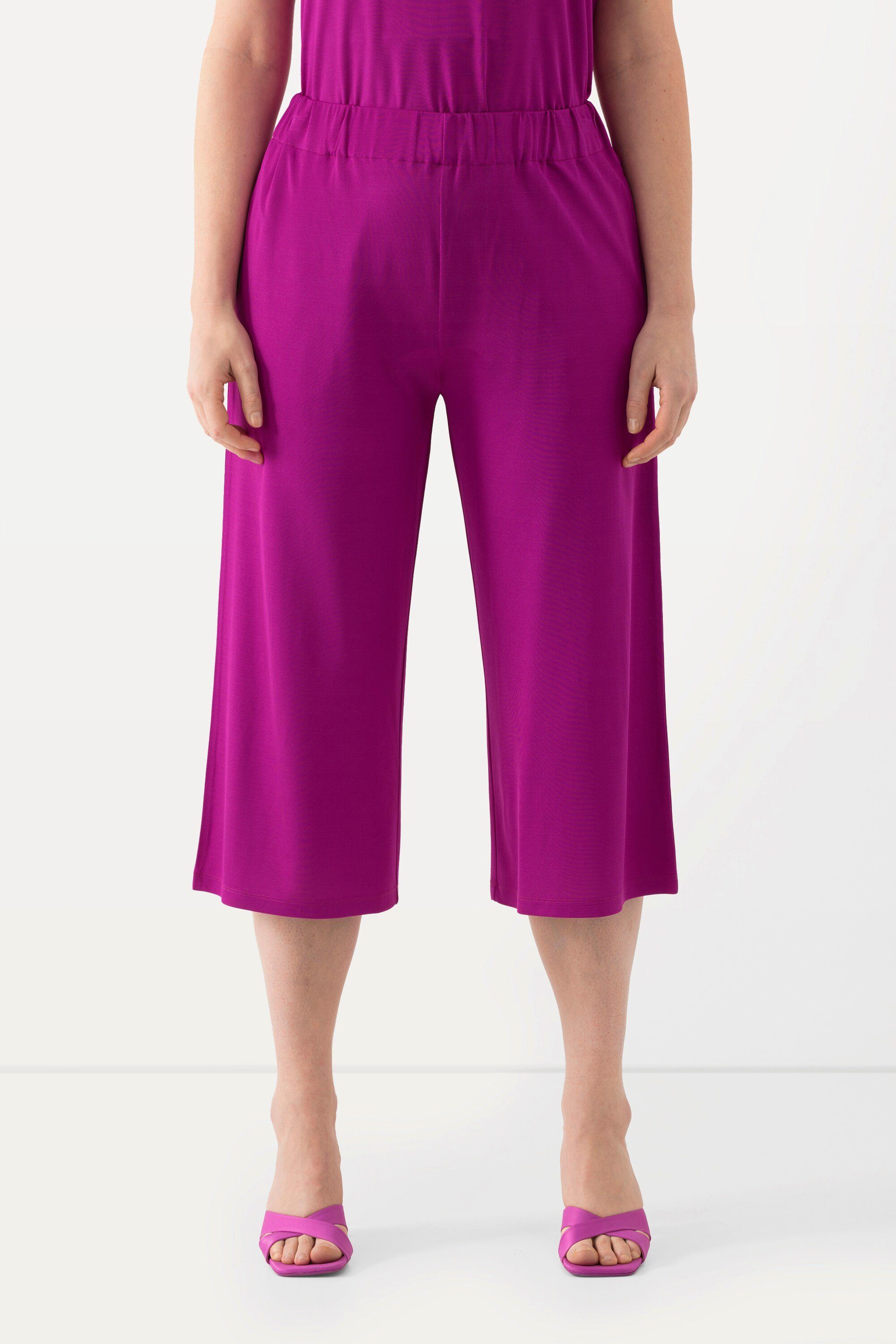 Ulla Popken Culotte Slinky-Culotte wadenlang weites günstig online kaufen