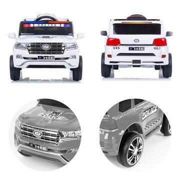 Chipolino Elektro-Kinderauto Kinder Elektroauto Patrol, Belastbarkeit 25 kg, Fernbedienung, MP3-Anschluss Sicherheitsgurt