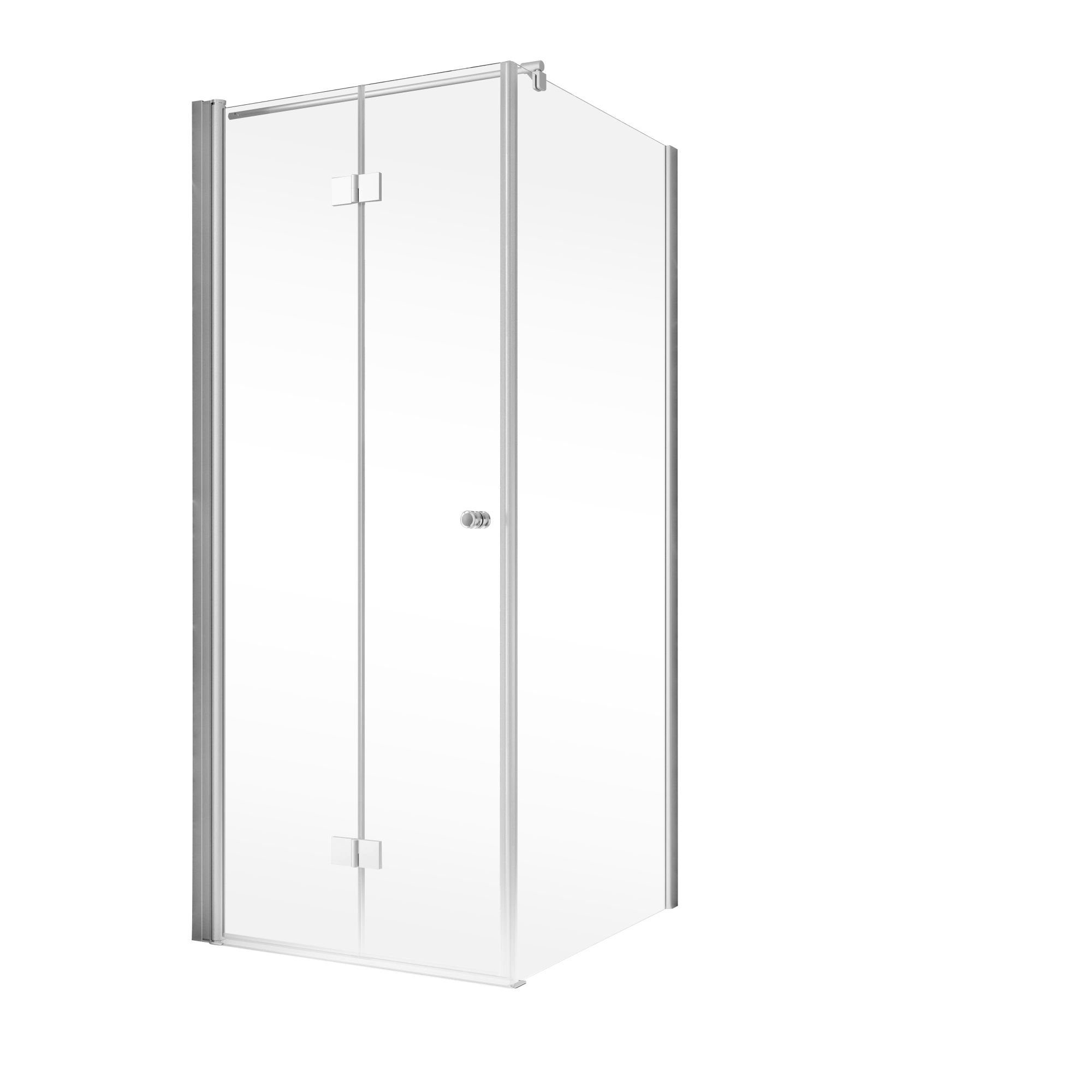 Thumbnail - Schulte Eckdusche Garant 2.0 Höhe: 200 cm, BxT: 90x90 cm, 6 mm Sicherheitsglas, Drehfalttür mit Seitenwand, inkl. Heb-Se...