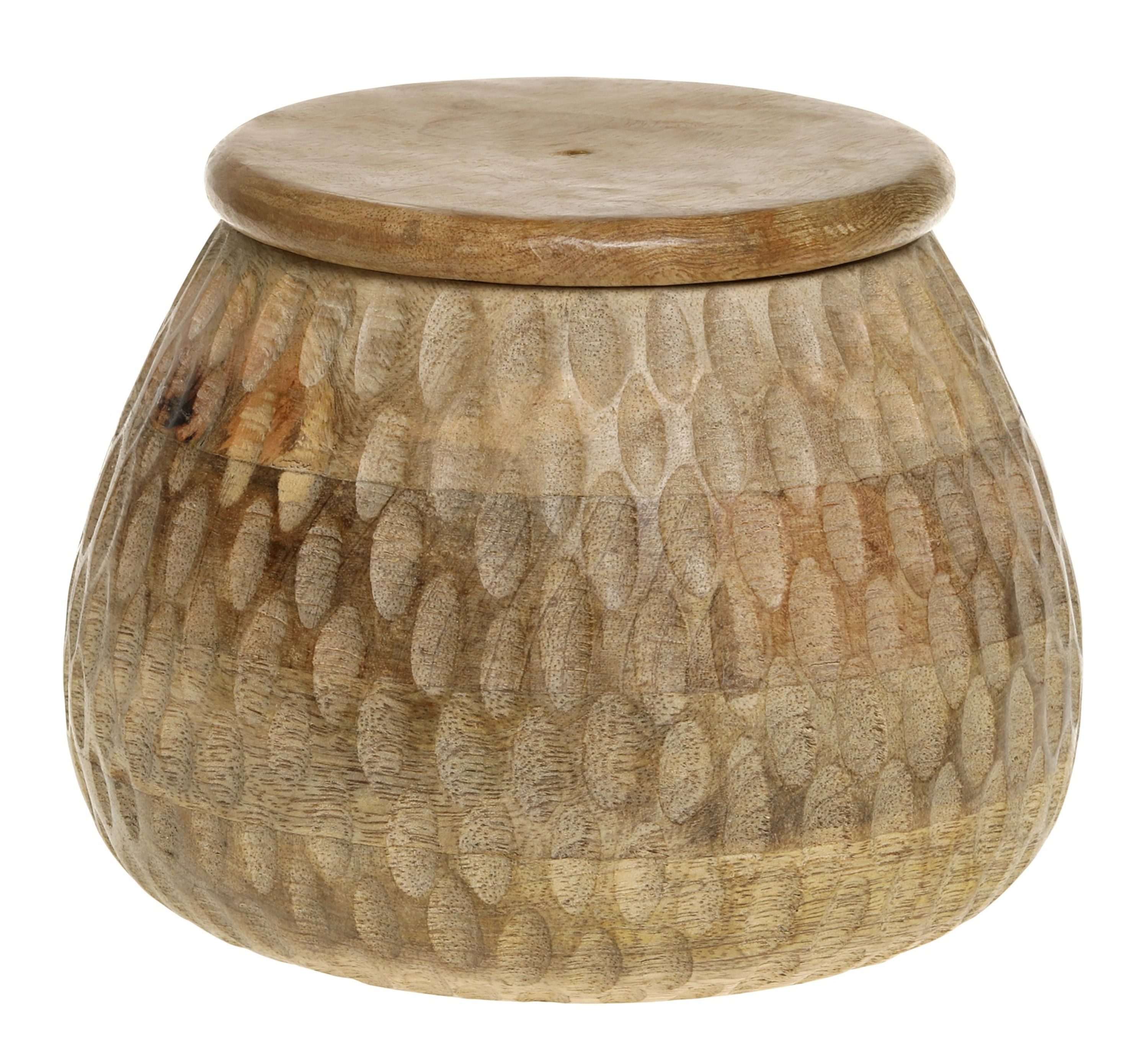 Chic Antique Aufbewahrungsdose Chic Antique - Aufbewahrungsdose mit Deckel Dekodose Box D19cm Holz