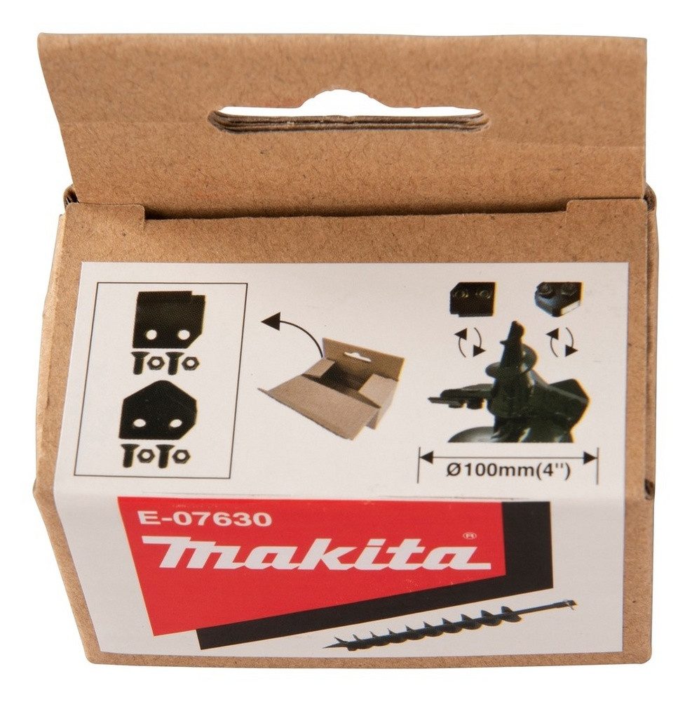 Makita Erdbohrer, Ersatzmesser für Erdbohrer Ø 100 mm 2 Stück (flach+spitz)