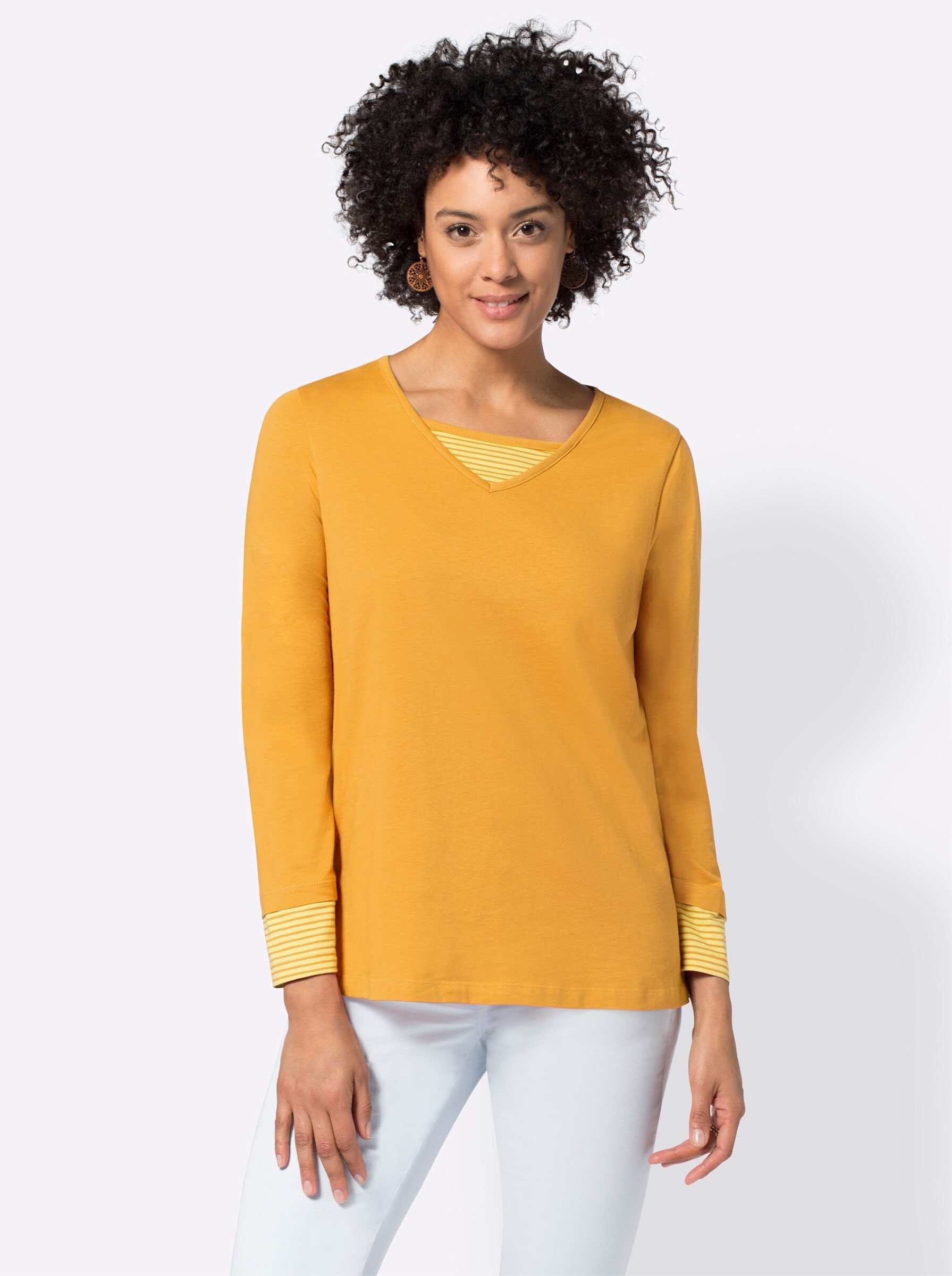 Sieh an! T-Shirt Langarmshirt .