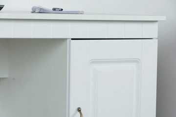 VOGL Möbelfabrik Schreibtisch HANS im Landhaus-Stil, wahlweise mit Schubladen oder Tür, Breite 137 cm, Made in Germany