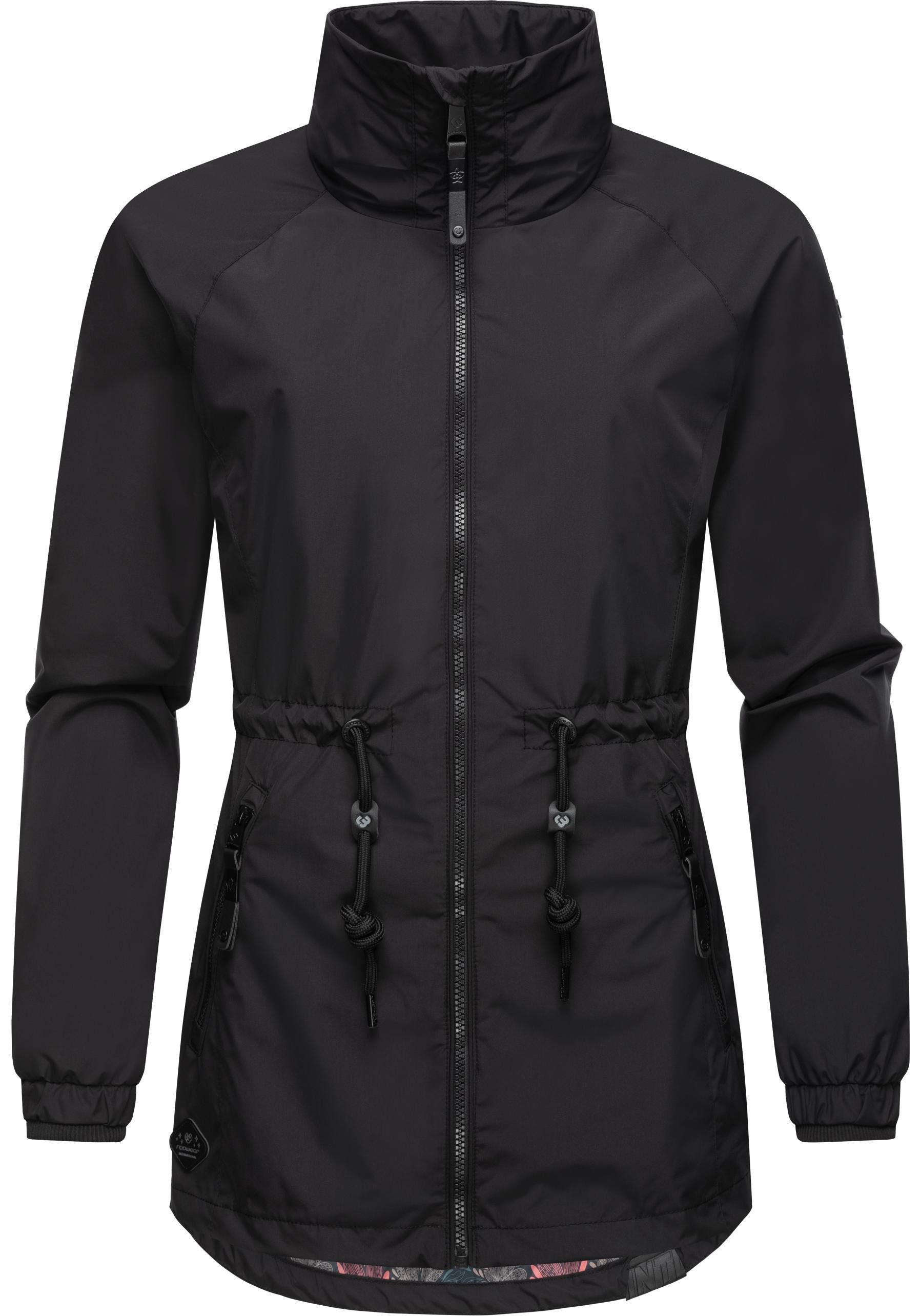 Ragwear Outdoorjacke Tacy wasserdichte Damen Übergangsjacke mit hohem Kragen