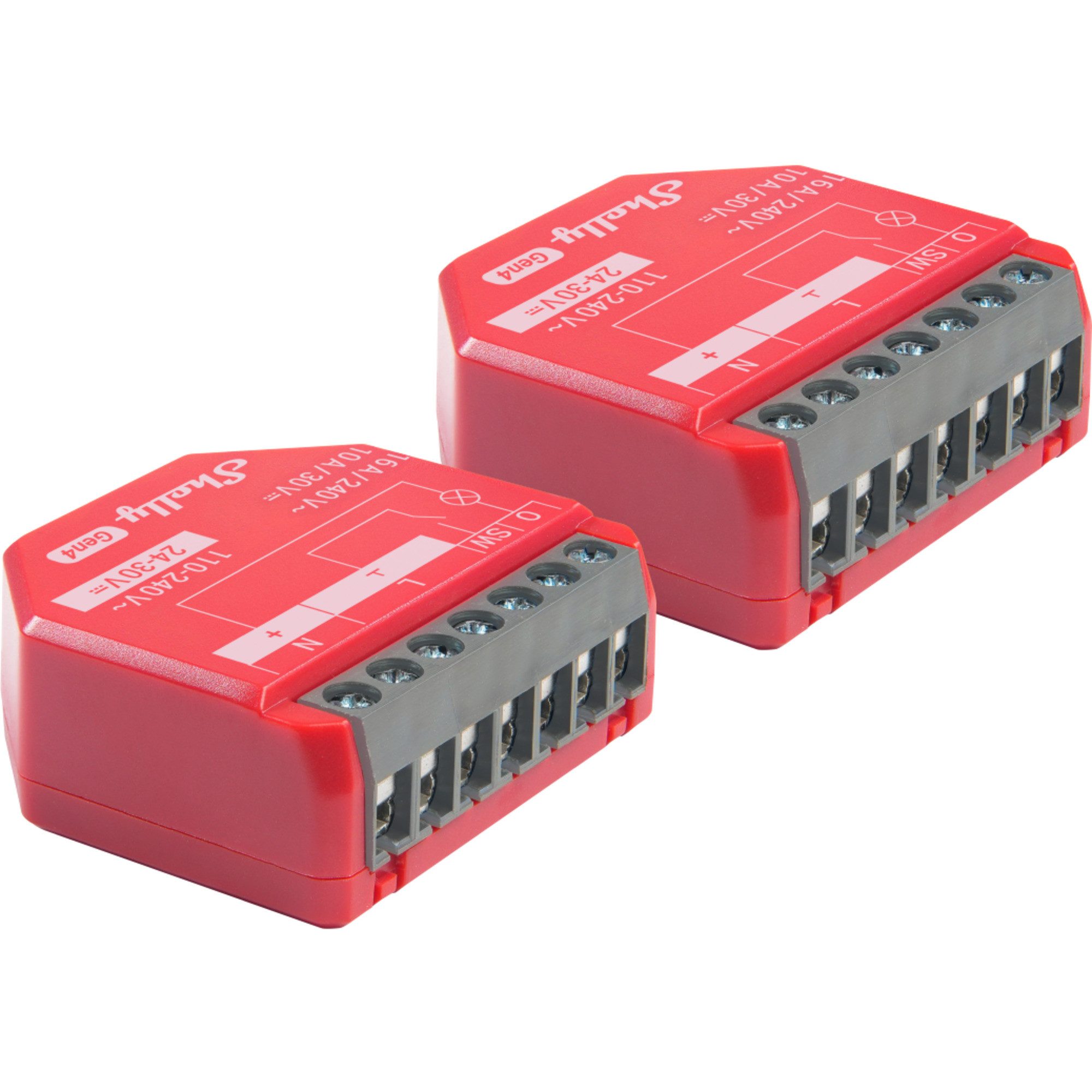 Shelly Relais-Modul Shelly 1PM Gen4, Relais, (2er Pack)