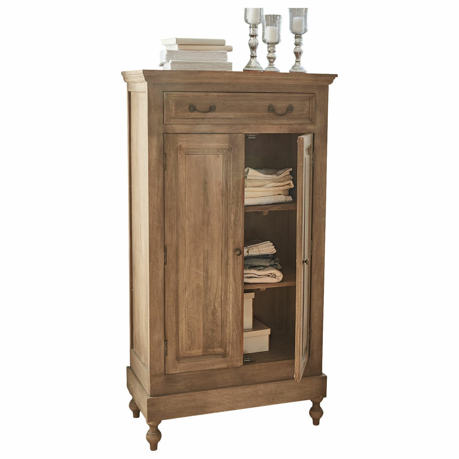 Mirabeau Stauraumschrank Schrank Bortoni braun