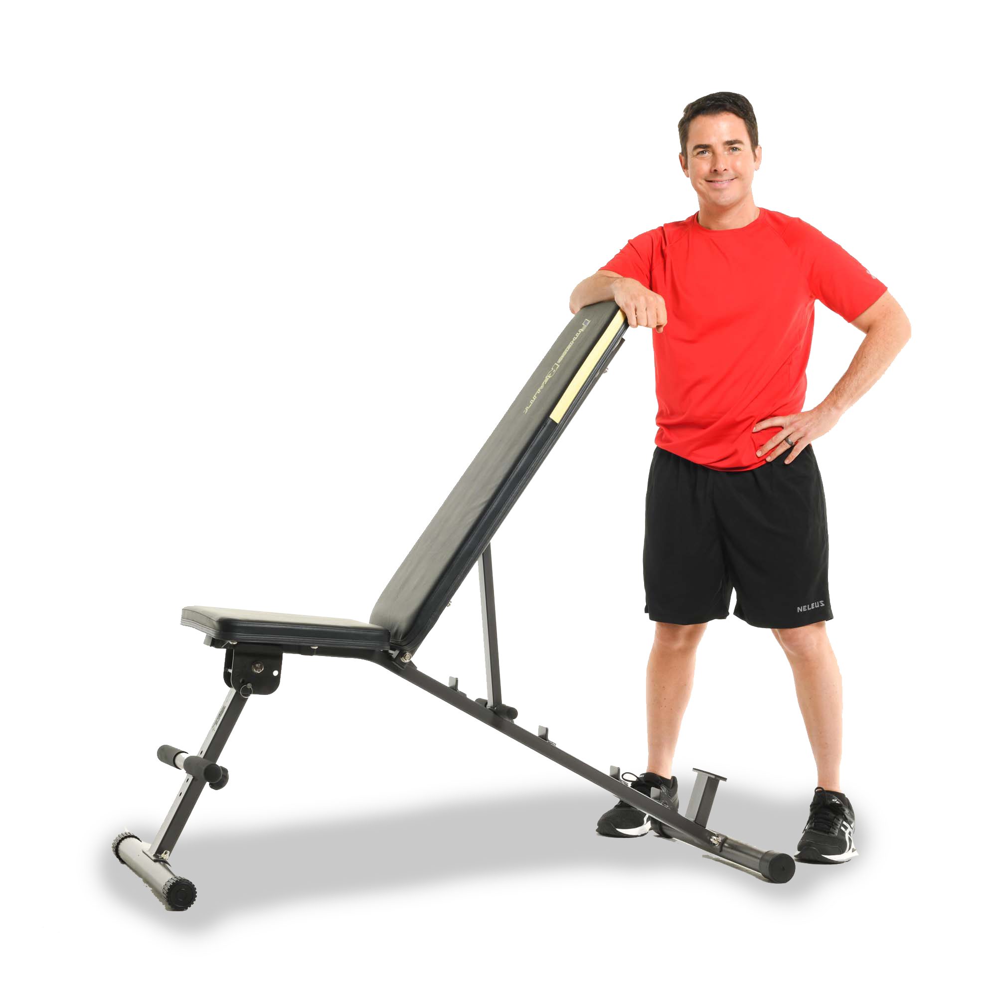 Hantelbank 12-fach verstellbar, klappbar & belastbar bis 363 kg - Einklappbar