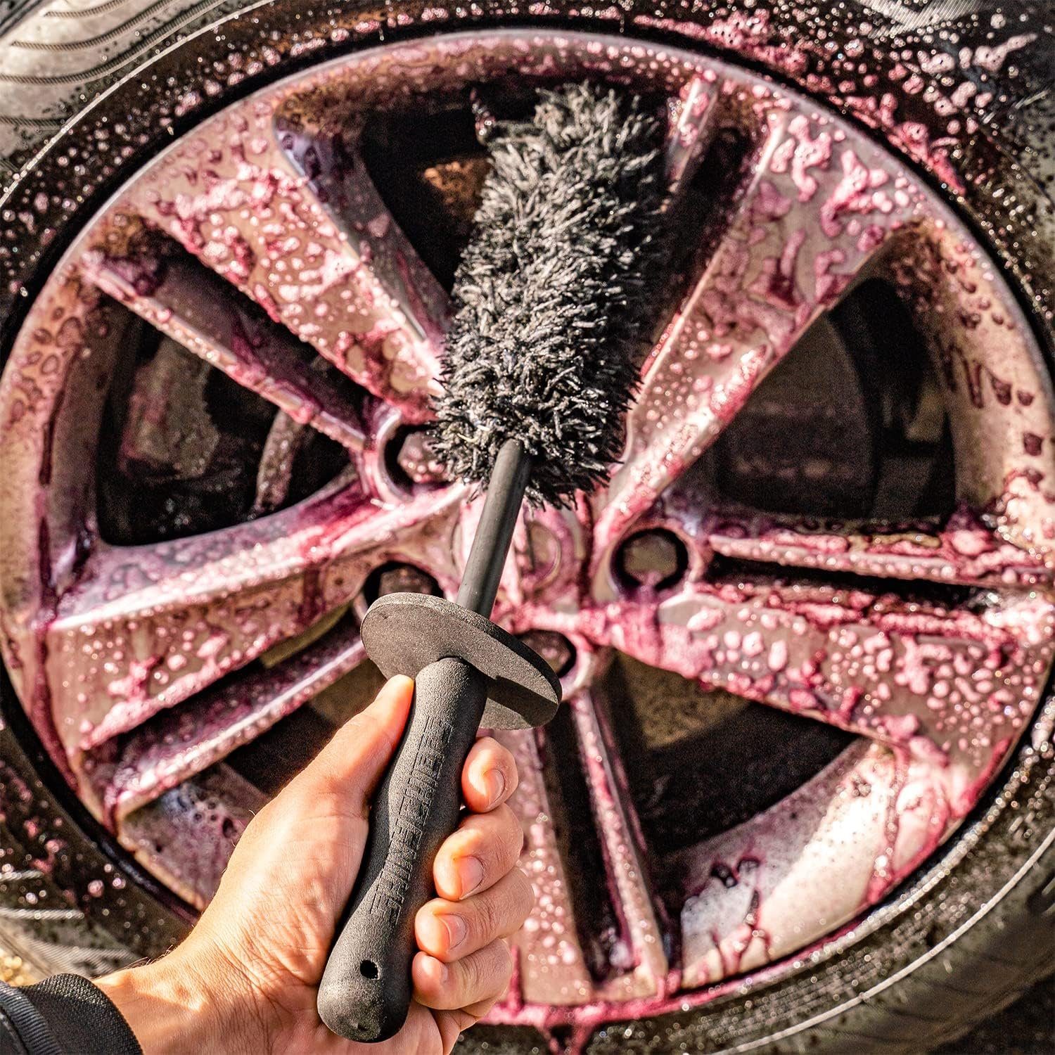 ShinyChiefs Felgenbürste WHEELBRUSH - MIKROFASER FELGENBÜRSTE 40cm, schwarz