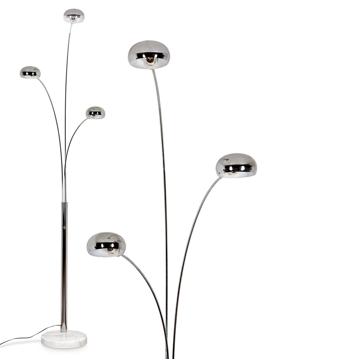 hofstein Stehlampe Stehlampe aus Metall/Glas in günstig online kaufen