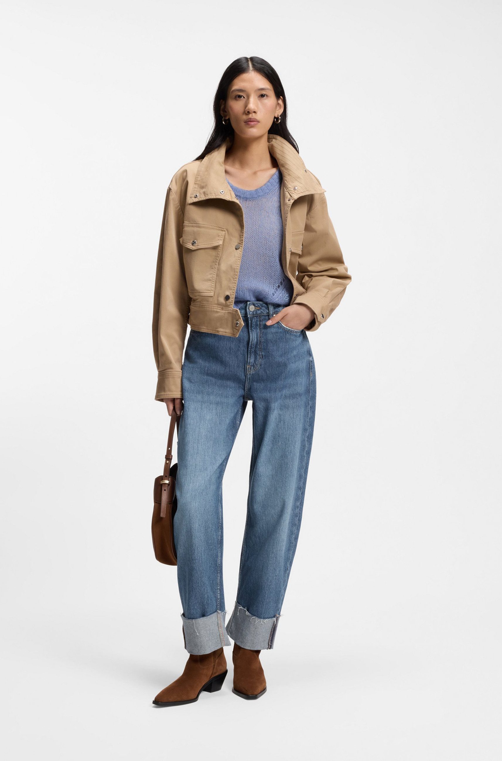 BOSS ORANGE 5-Pocket-Jeans mit Ballon-Bein (1-tlg)