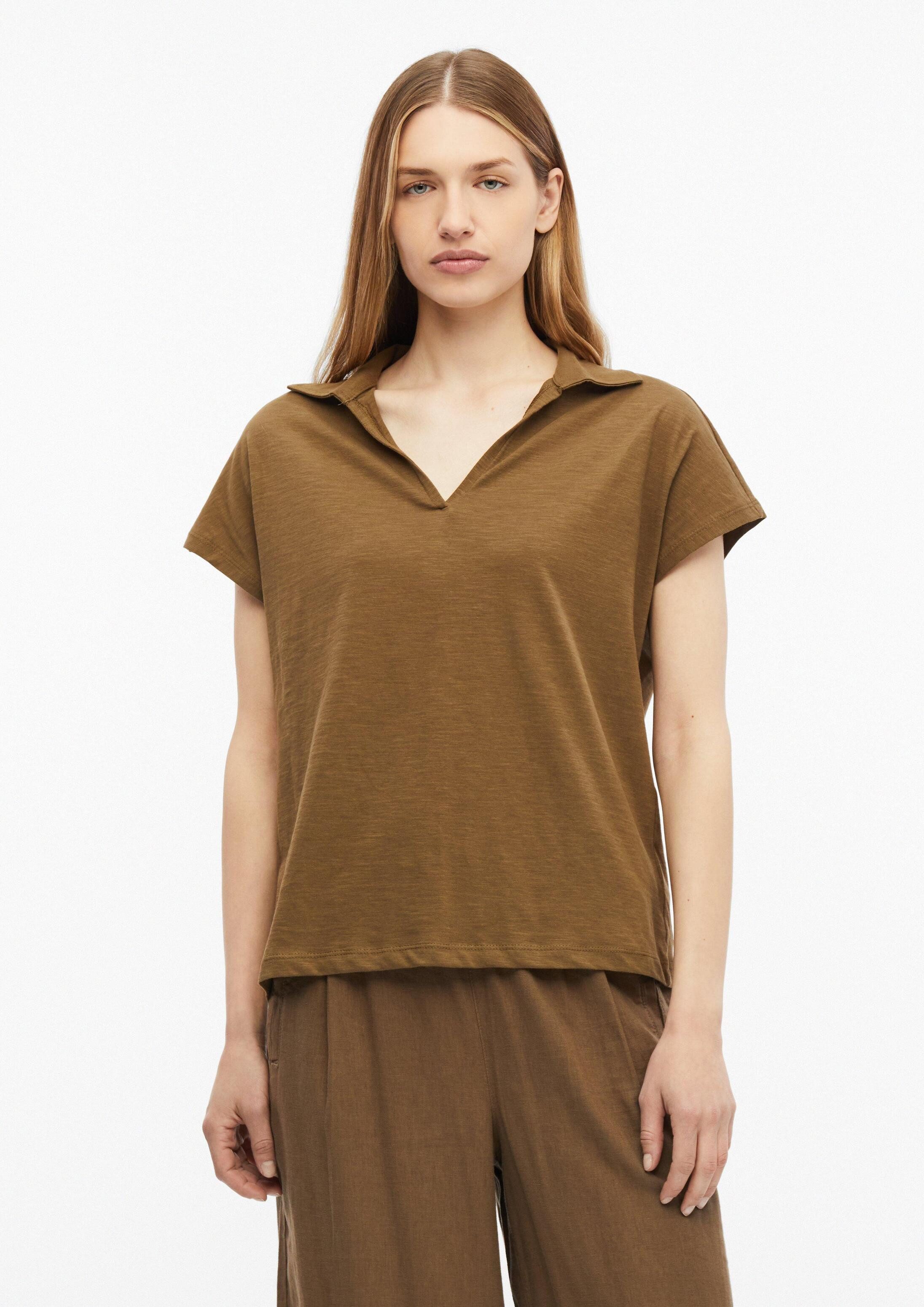 s.Oliver Kurzarmshirt Polo-Shirt T-Shirt mit Polokragen und überschnittenen Schultern