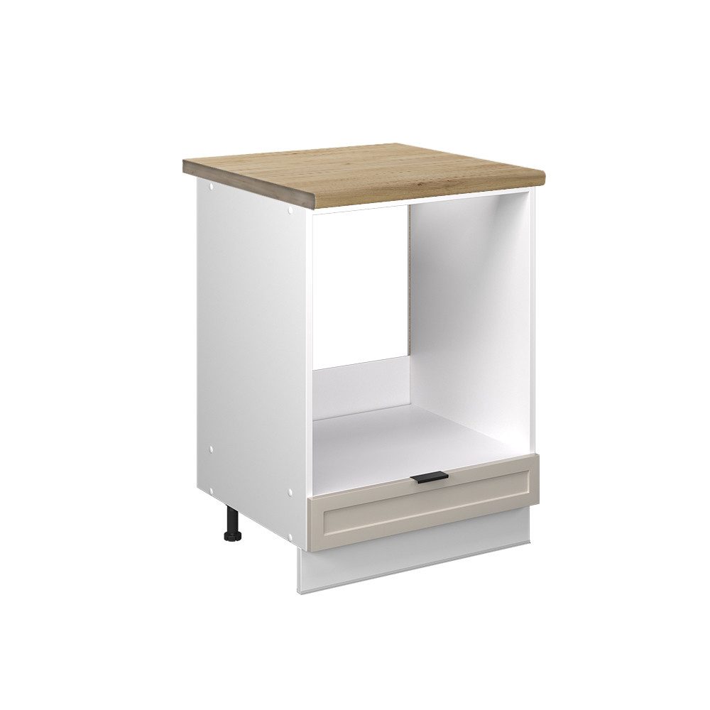Vicco Herdumbauschrank Fame-Line, GrauBeige/Weiß, 60 cm, günstig online kaufen