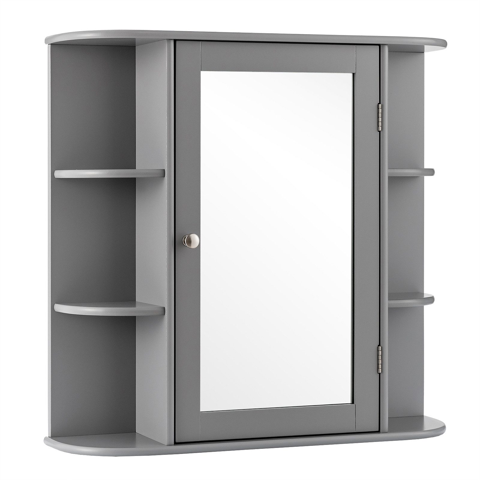 COSTWAY Spiegelschrank Badezimmerschrank mit Spiegeltür&Ablagen, hängend günstig online kaufen