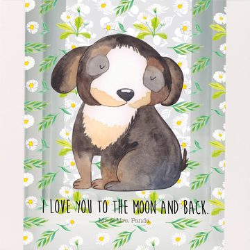 Mr. & Mrs. Panda Gartenleuchte S Hund Entspannen - Transparent - Geschenk, Liebe, Gartendekoration, Exklusive Motive