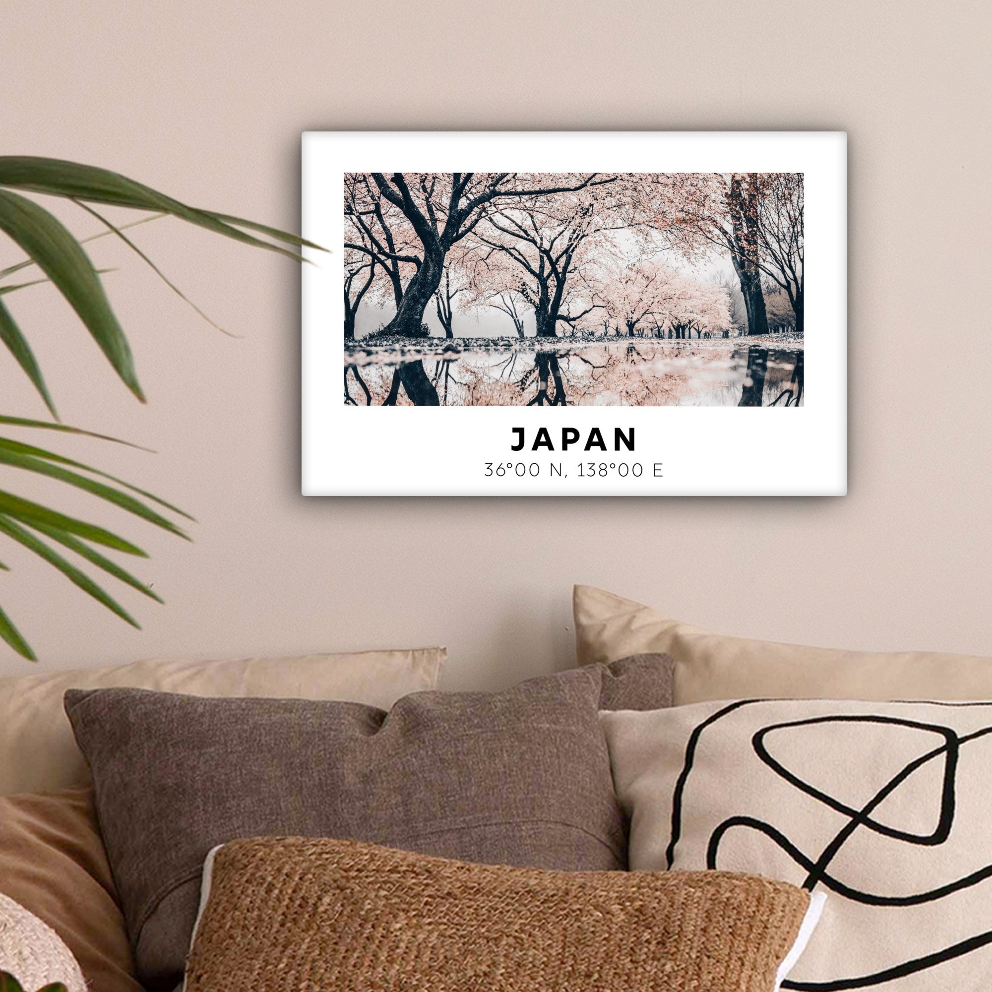 OneMillionCanvasses® Leinwandbild Sakura - Japan - Frühling, Fotodruck (1 S günstig online kaufen