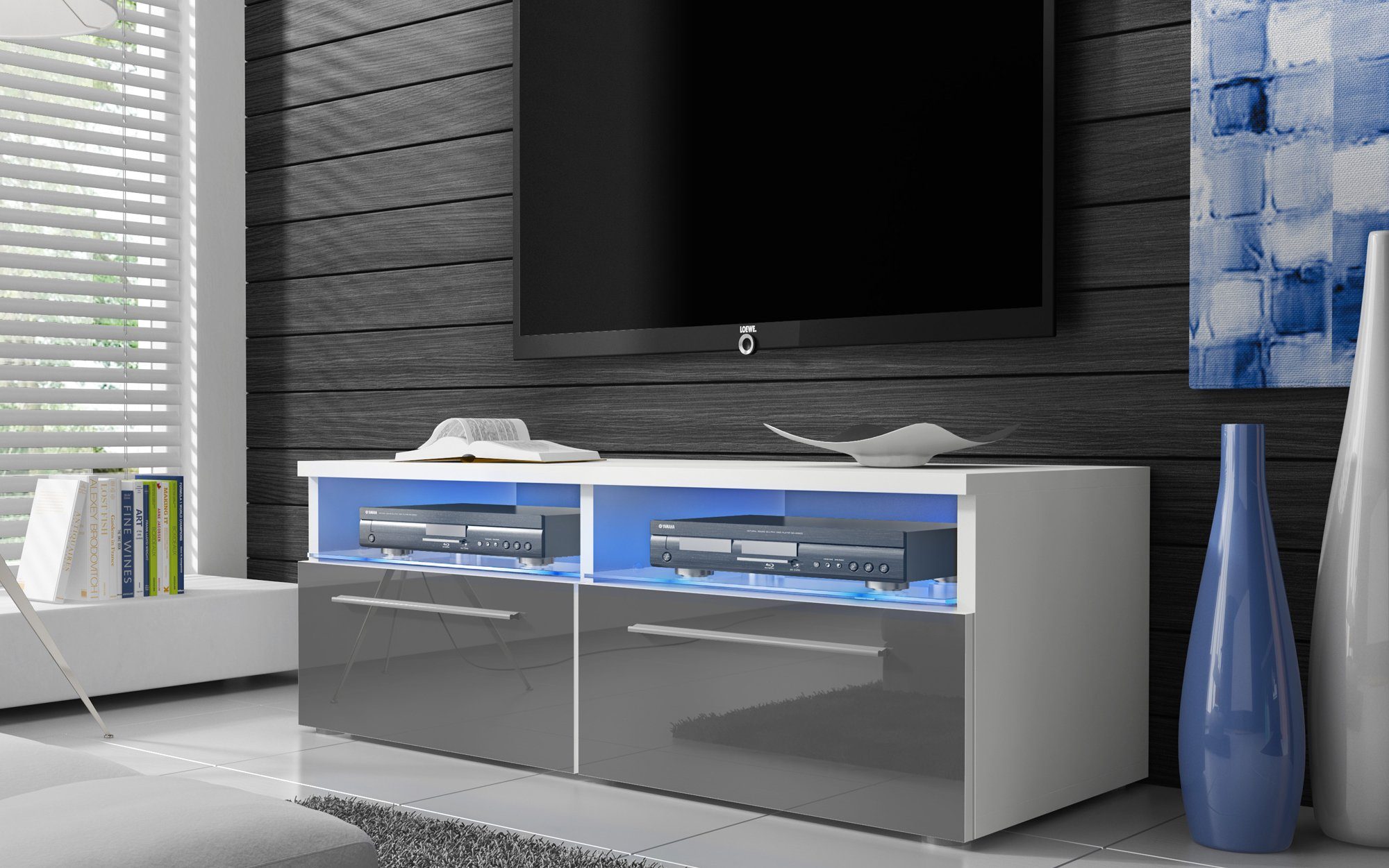 Baidani Lowboard Lumino, mit LED und Stauraum