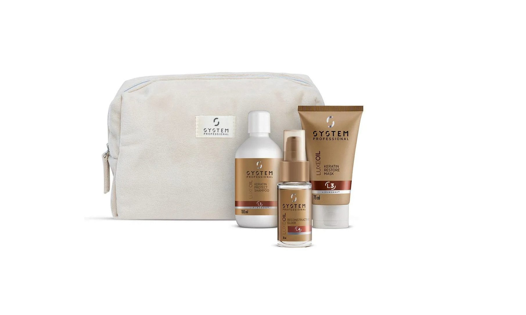 System Professional Haarpflege-Set System Professional LUXEOIL LIPIDCODE Reiseset Wella, 3-tlg.