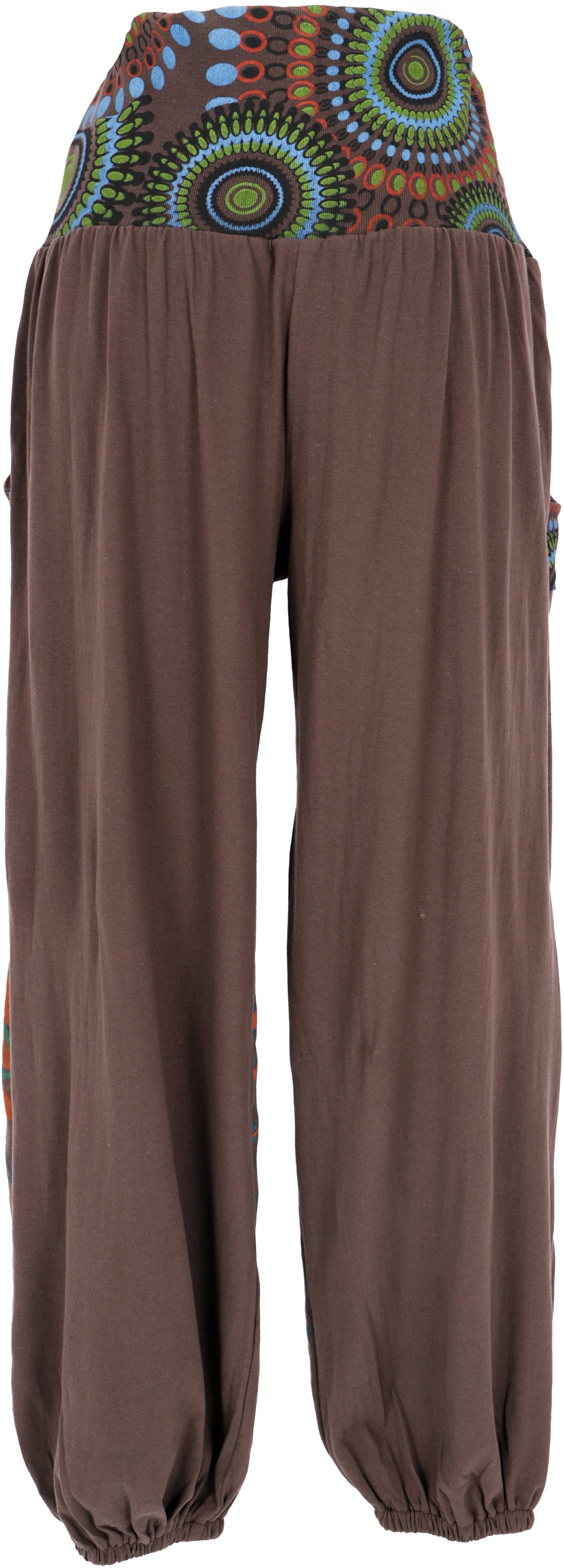 Guru-Shop Relaxhose Weite Pluderhose mit breitem günstig online kaufen