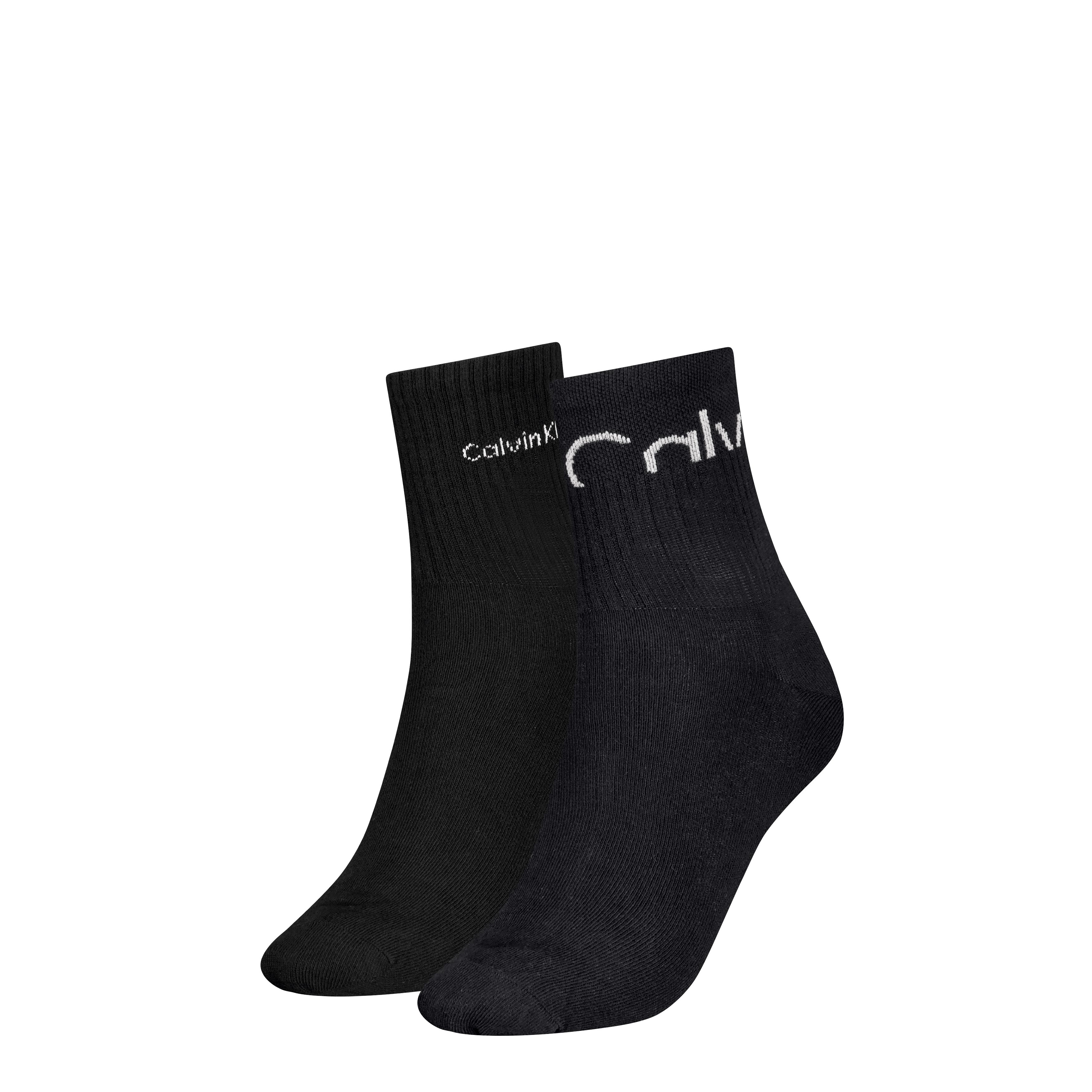 Calvin Klein Jeans Socken CKJ WOMEN SOCK 4P GIFTBOX STRIPE LOGO (4er Pack)